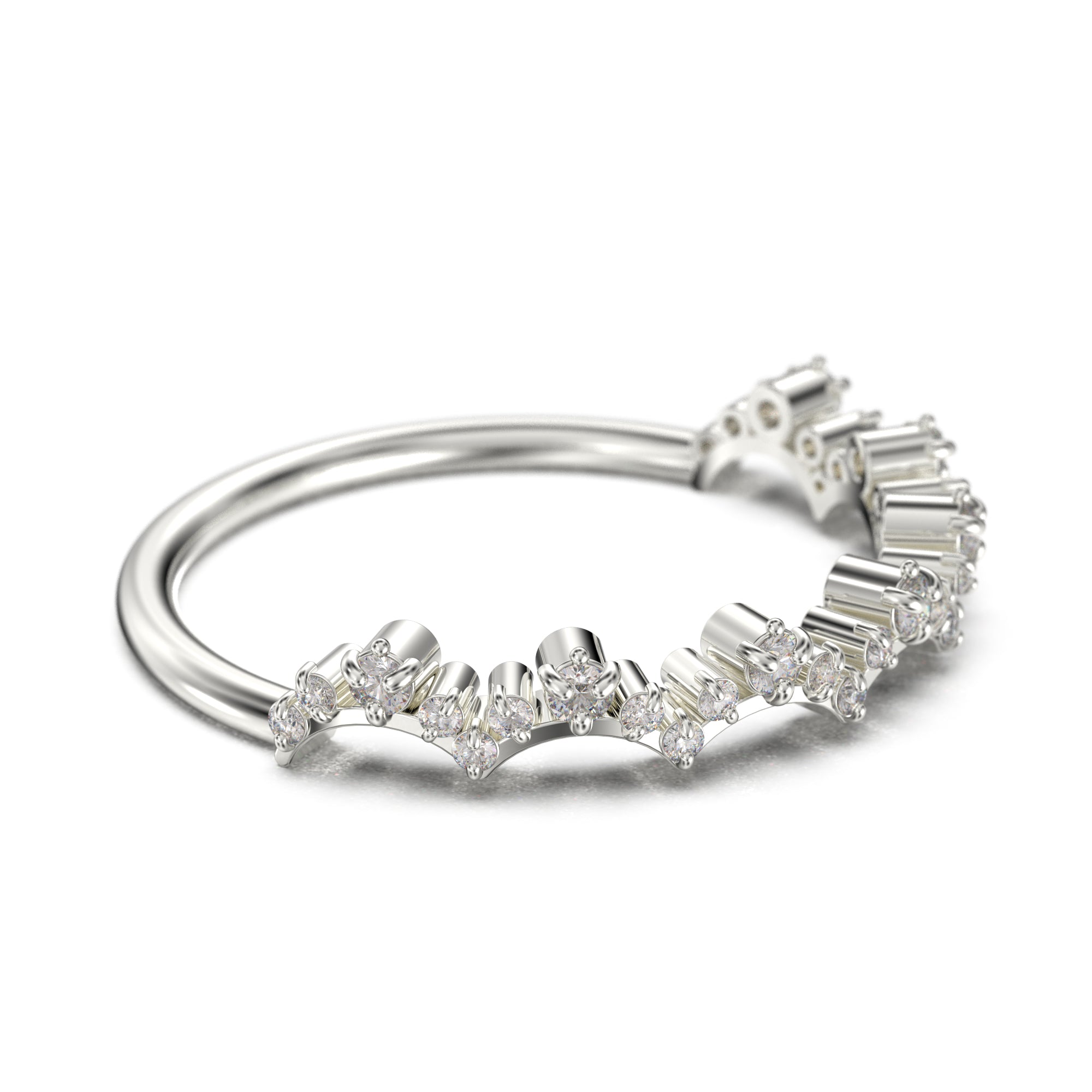0.50 ct Moissanite Diamond Ring - 18K Gold Over Silver Wedding Band with Lace Edge - Elegant Anniversary Gift for Her - Perfect for Proposals, Engagements & Romantic Occasions