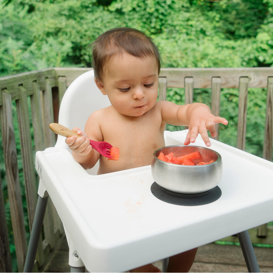 Avanchy Stainless Steel Baby Bowl with Suction Lid - BPA-Free, Non-Slip, Durable for Toddlers & Kids - Perfect for Mealtime, Travel, and Daycare Use