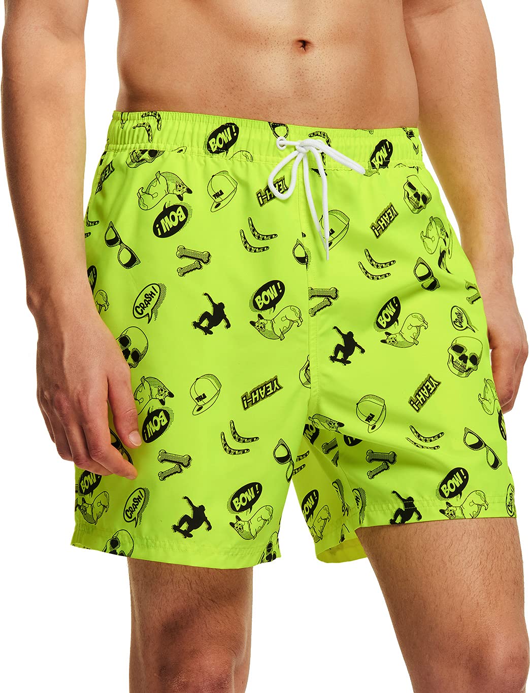 TSLA Men's Quick Dry Swim Trunks - Lightweight Beach Board Shorts with Mesh Lining & Pockets for Swimming, Surfing, and Summer Vacation | Comfortable Bathing Suits for Pool, Ocean, and Water Sports