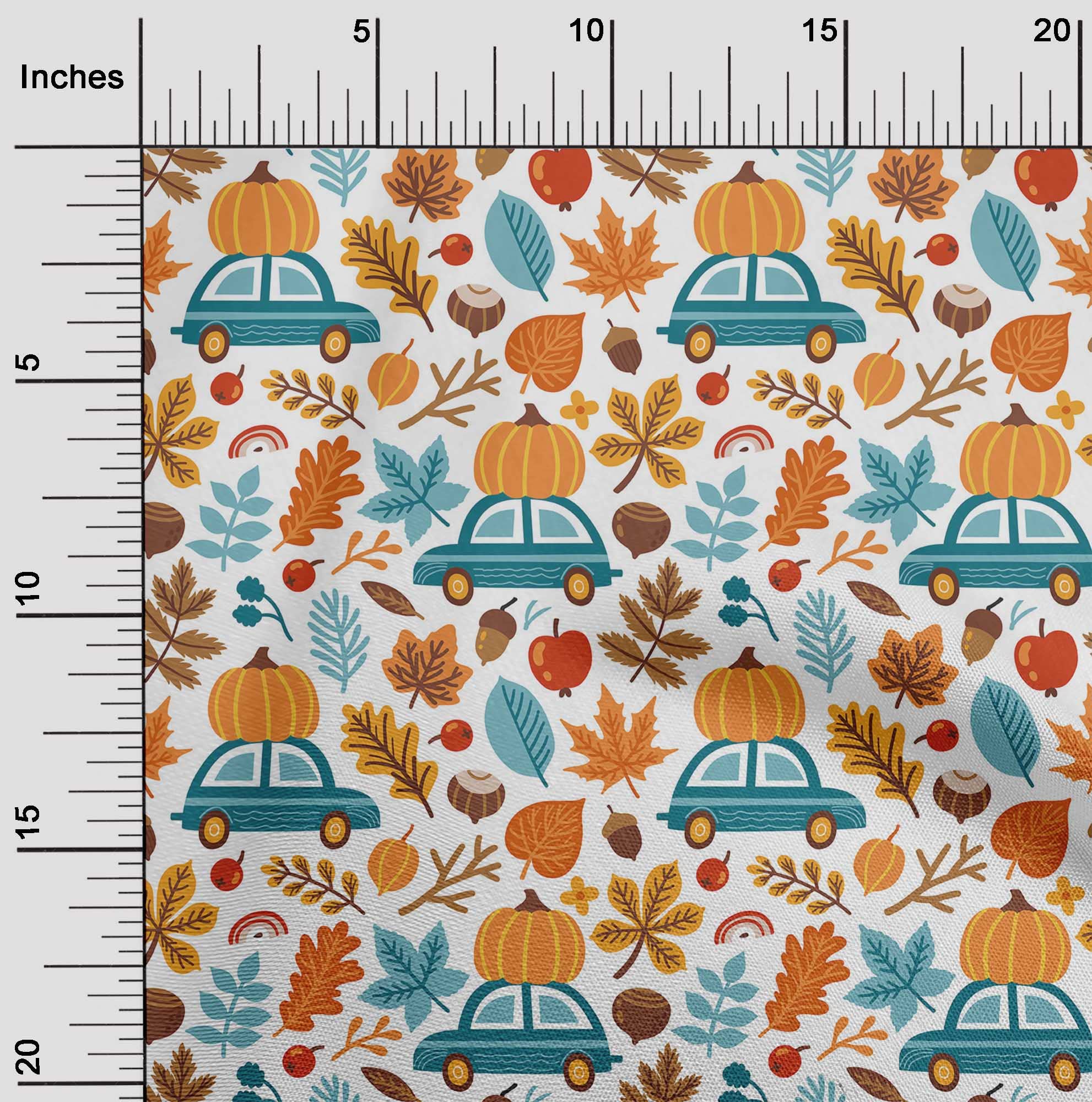 Premium 100% Cotton Poplin Twill Orange Fabric - 56