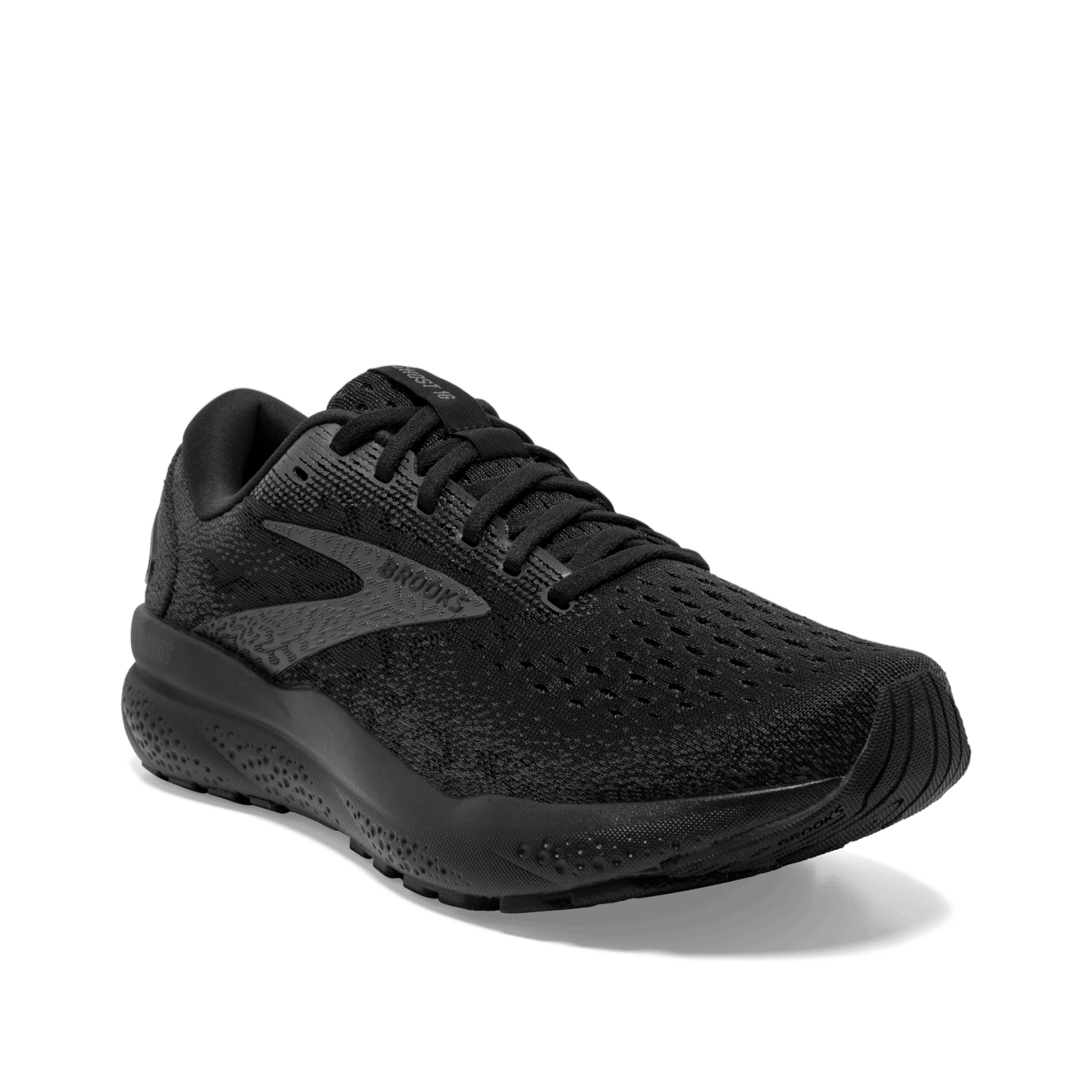 Brooks Ghost 16 Women's Running Shoes - Black/Black (B Width) | Neutral Cushioning for Road Running, Jogging & Marathon Training
