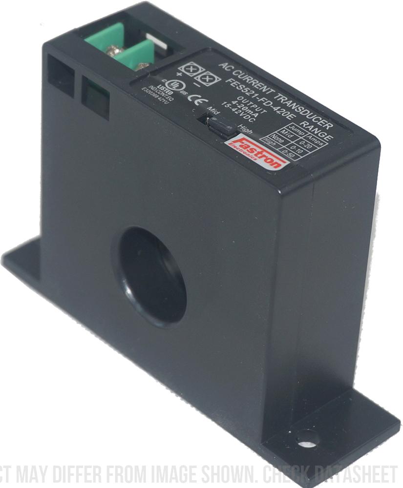 FES2151 FD V10 Solid Core AC Current Transducer - 0-100A/150A/200A Multirange, Self-Powered, 0-10V RMS Output, 1% Accuracy - Ideal for Solar Power Monitoring, Industrial Equipment, and Energy Management Systems