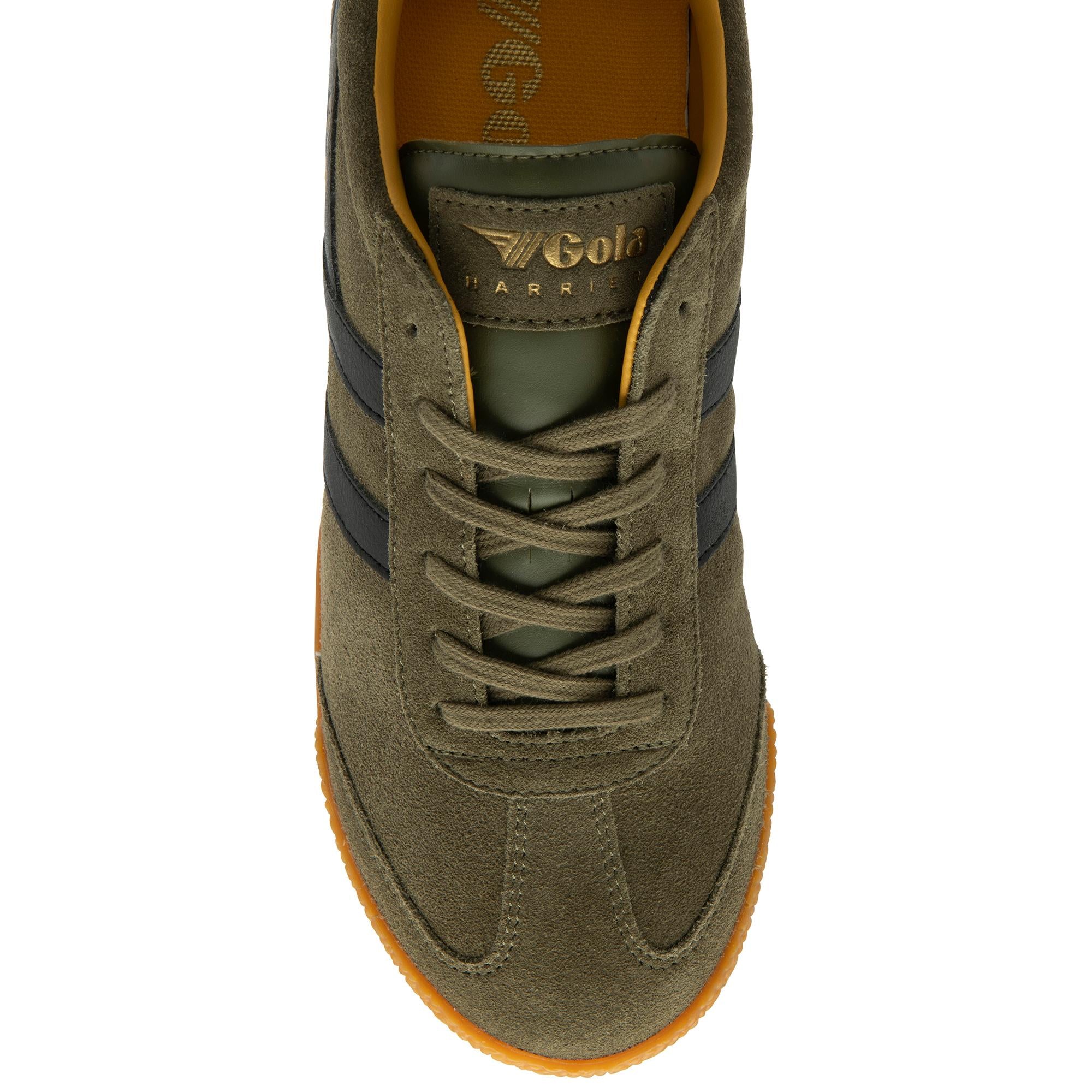 Gola Men's Harrier Green Sneakers - Casual Running Shoes for Men | Lightweight & Comfortable for Walking, Jogging, Gym Workouts & Everyday Wear
