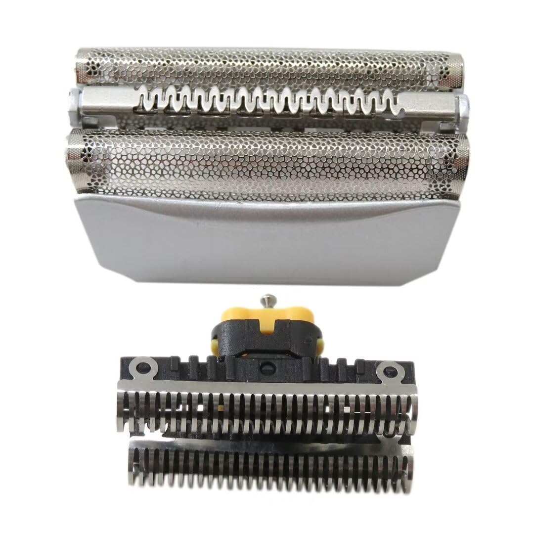 Upgraded 51S Silver 8000 Series Replacement Shaver Foil & Cutter Head for Braun WaterFlex 5646, 5647, 5649, 5751, 5757, 5758 - Compatible with Braun Series 5 & 7 - Perfect for Wet & Dry Shaving at Home or Travel