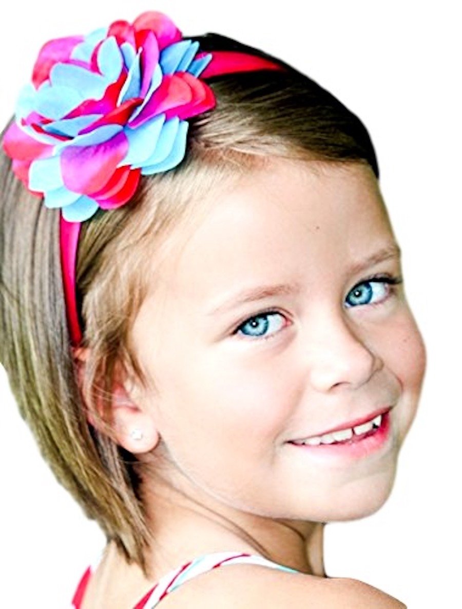 Handmade Carly Rose Flower Girls Headband - Elegant Floral Arch Design for Weddings, Parties & Special Occasions