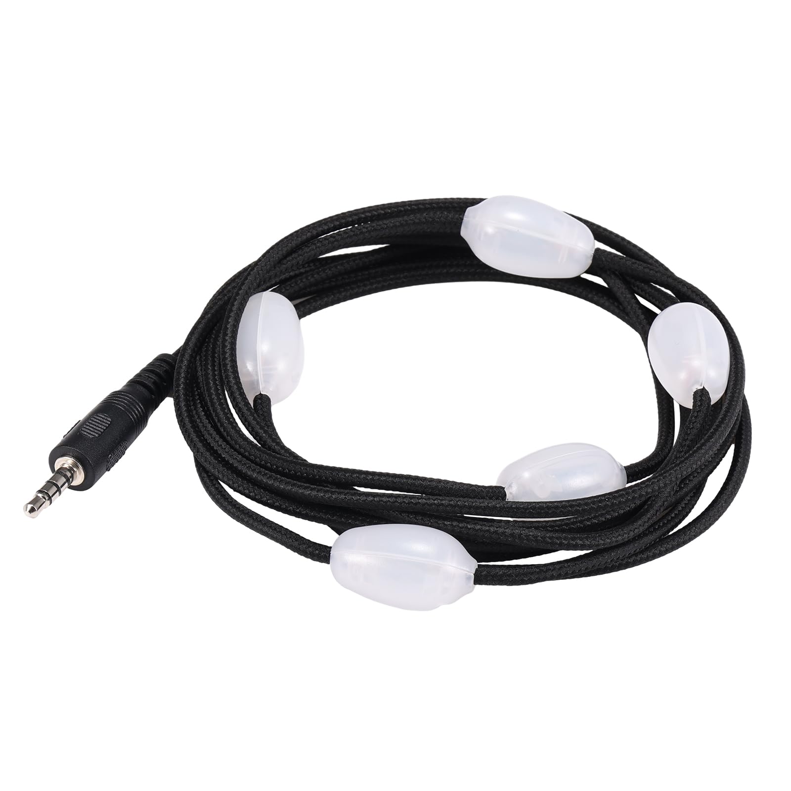 Anpro 7.7ft Solar Powered Camping String Lights with 5 LEDs - Waterproof Outdoor Extension Cord for Patio, Garden, Backyard (Black) | Perfect for Camping, BBQ, Parties & Decoration (ACANCL0705)