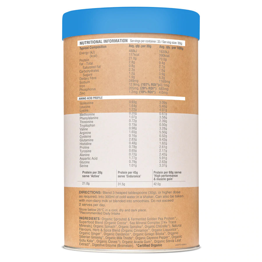 Amazonia Raw Slim & Tone Protein Powder - Organic Plant-Based Vegan Protein for Weight Loss & Muscle Tone - Perfect for Smoothies, Shakes & Post-Workout Recovery