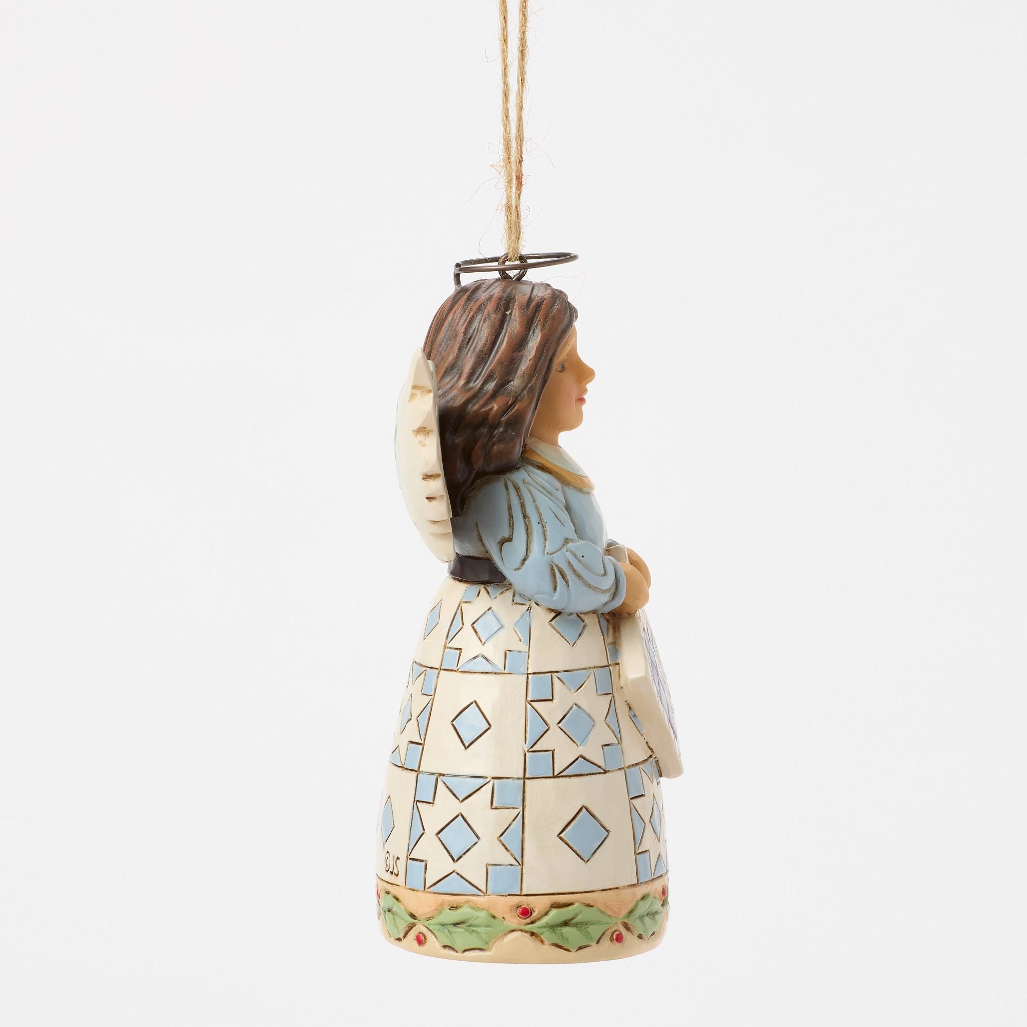Handmade Quilt Angel Ornament - Christmas Tree Decoration, Holiday Home Decor, Gift for Mom & Grandma - Perfect for Festive Season & Winter Decorations