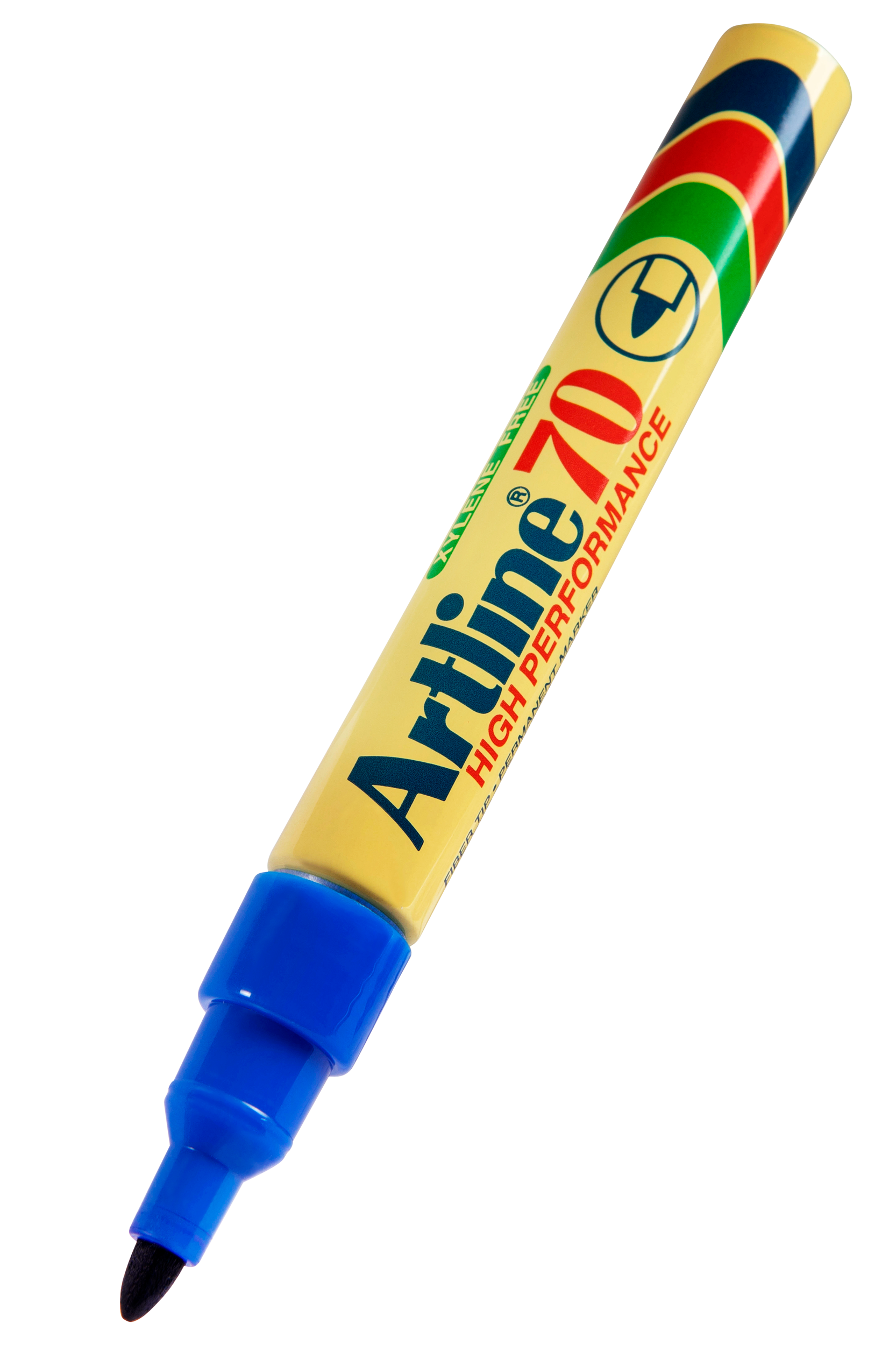 Artline 70 Permanent Marker Bullet Tip Blue - Pack of 12 - Ideal for Office, School, Art Projects & Labeling