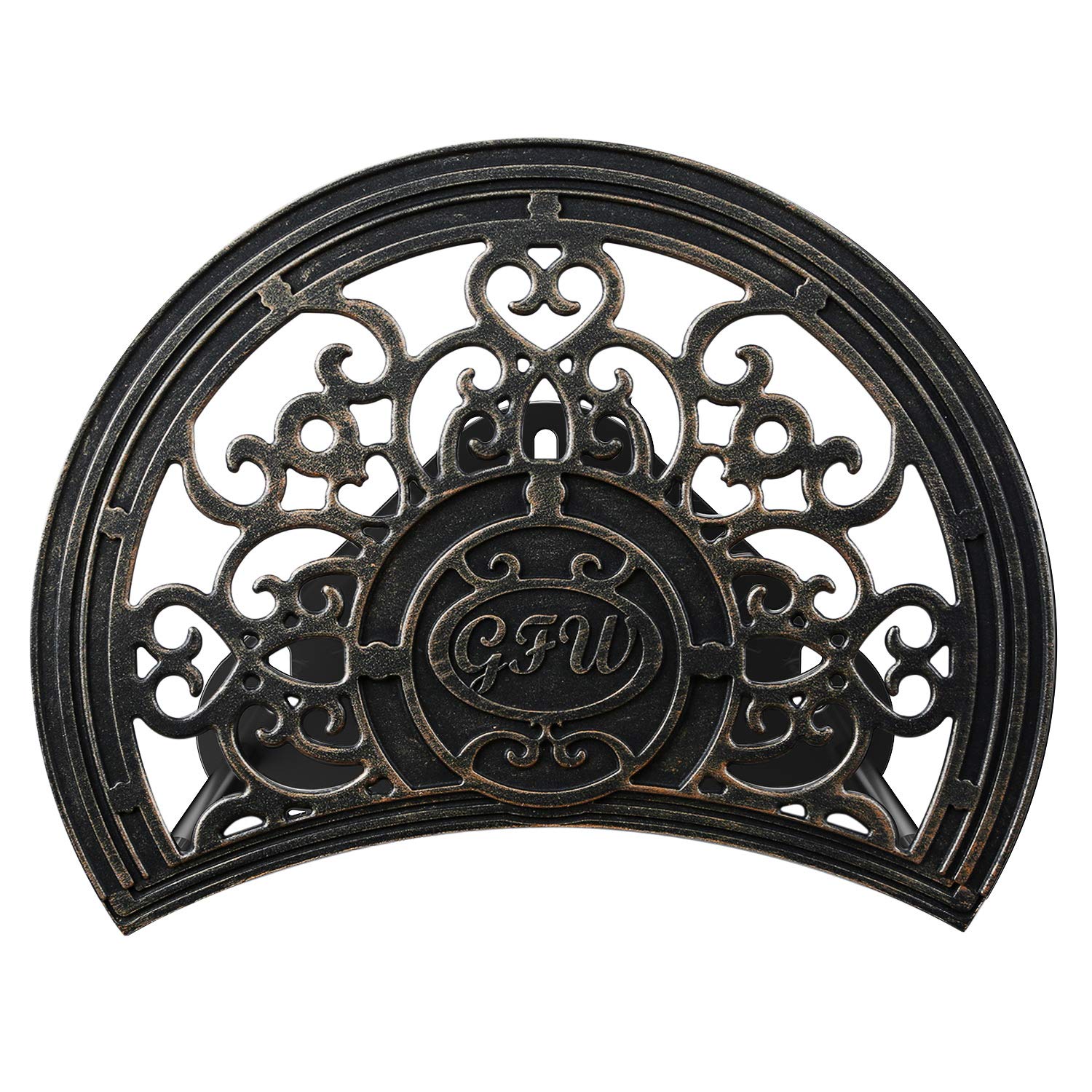 GOFORWILD Stainless Cast Aluminum Garden Hose Holder - Decorative Hose Butler & Wall Mount Hose Rack - Durable Water Hose Hanger for 125-Feet 5/8-Inch Hose - Perfect for Lawn, Garden & Outdoor Watering