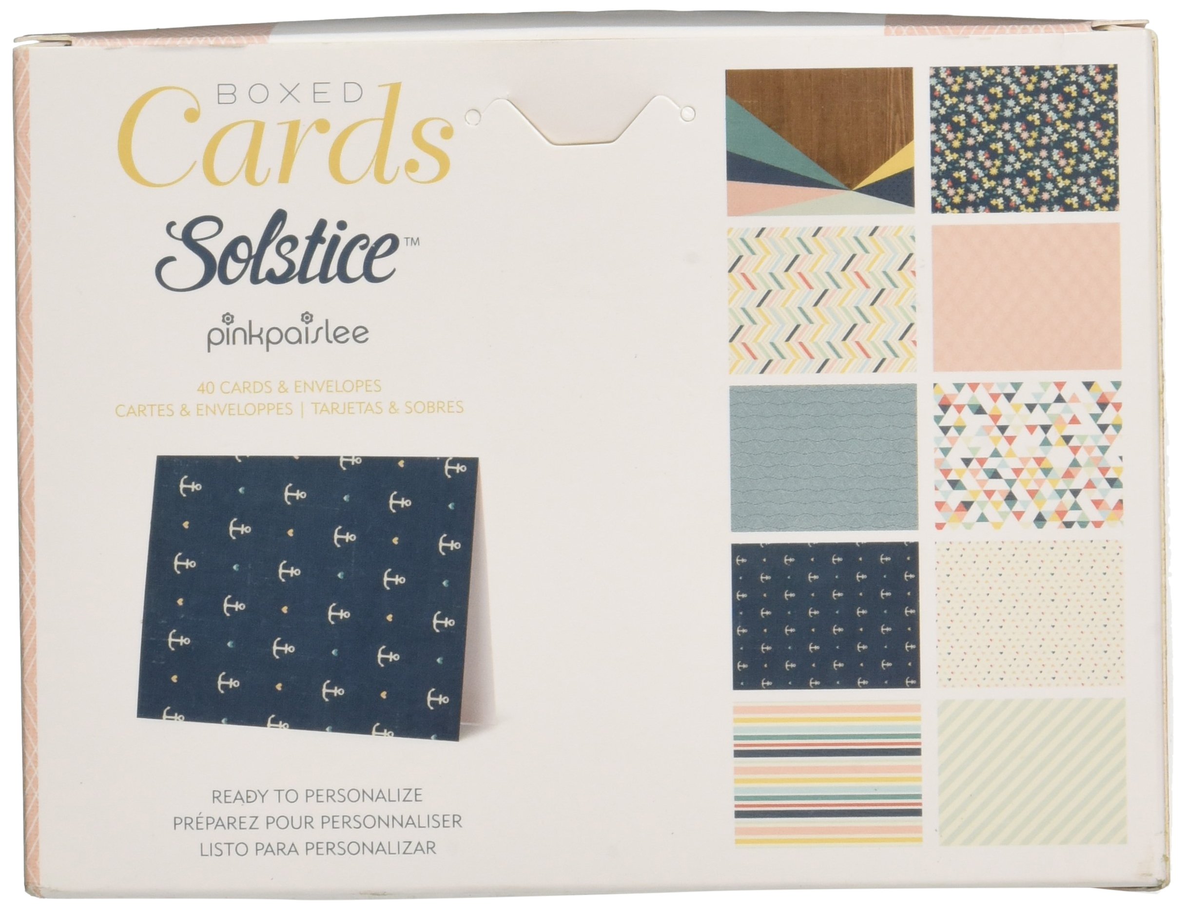 Pink Paislee Solstice Greeting Card Set - 24 Premium American-Made Craft Cards for Birthdays, Holidays & Special Occasions | Perfect for DIY Scrapbooking, Gift Giving & Party Decorations