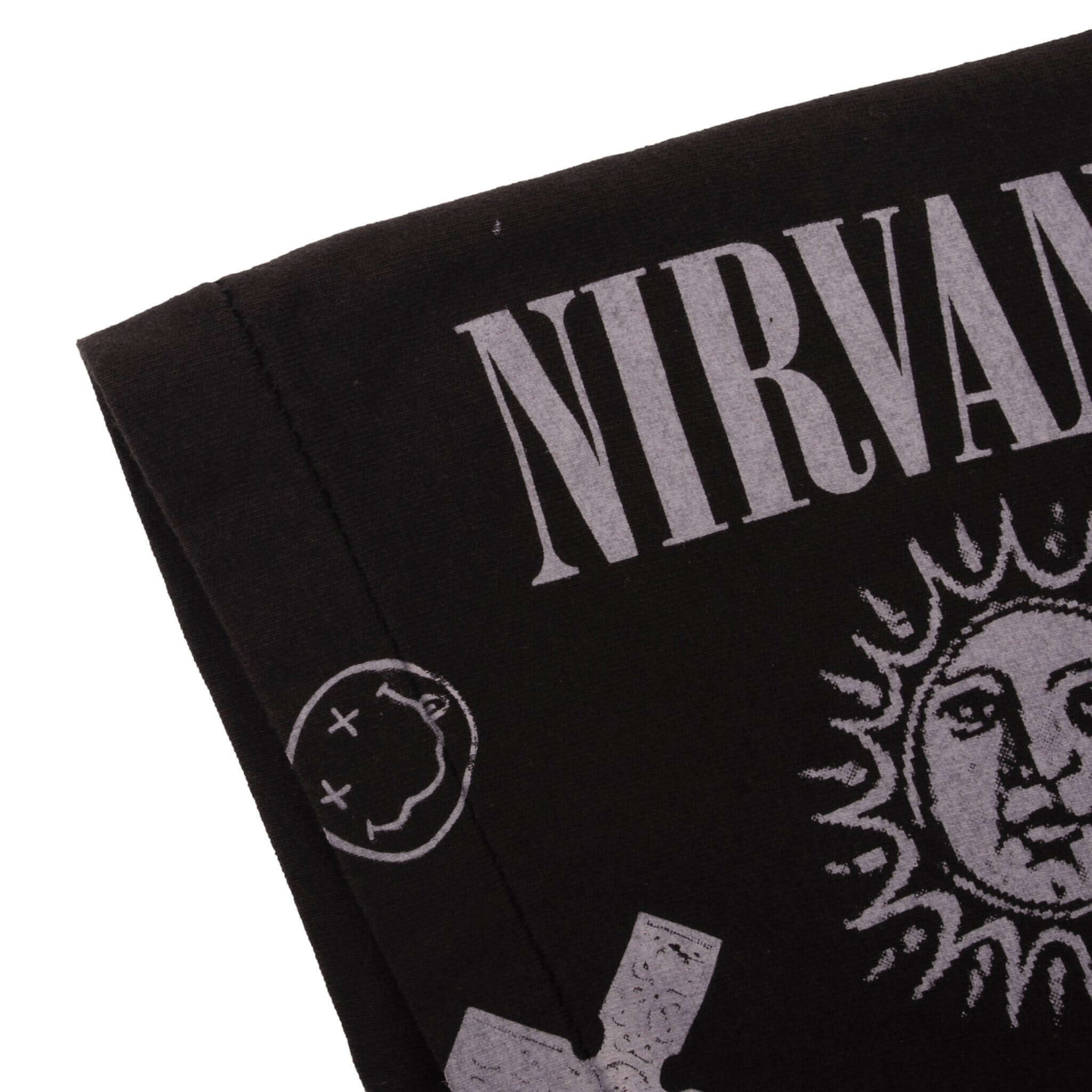 Nirvana Nevermind Kurt Cobain Bootleg All Over Print Tee Shirt - XL Single Stitch Vintage Style for Concerts & Casual Wear