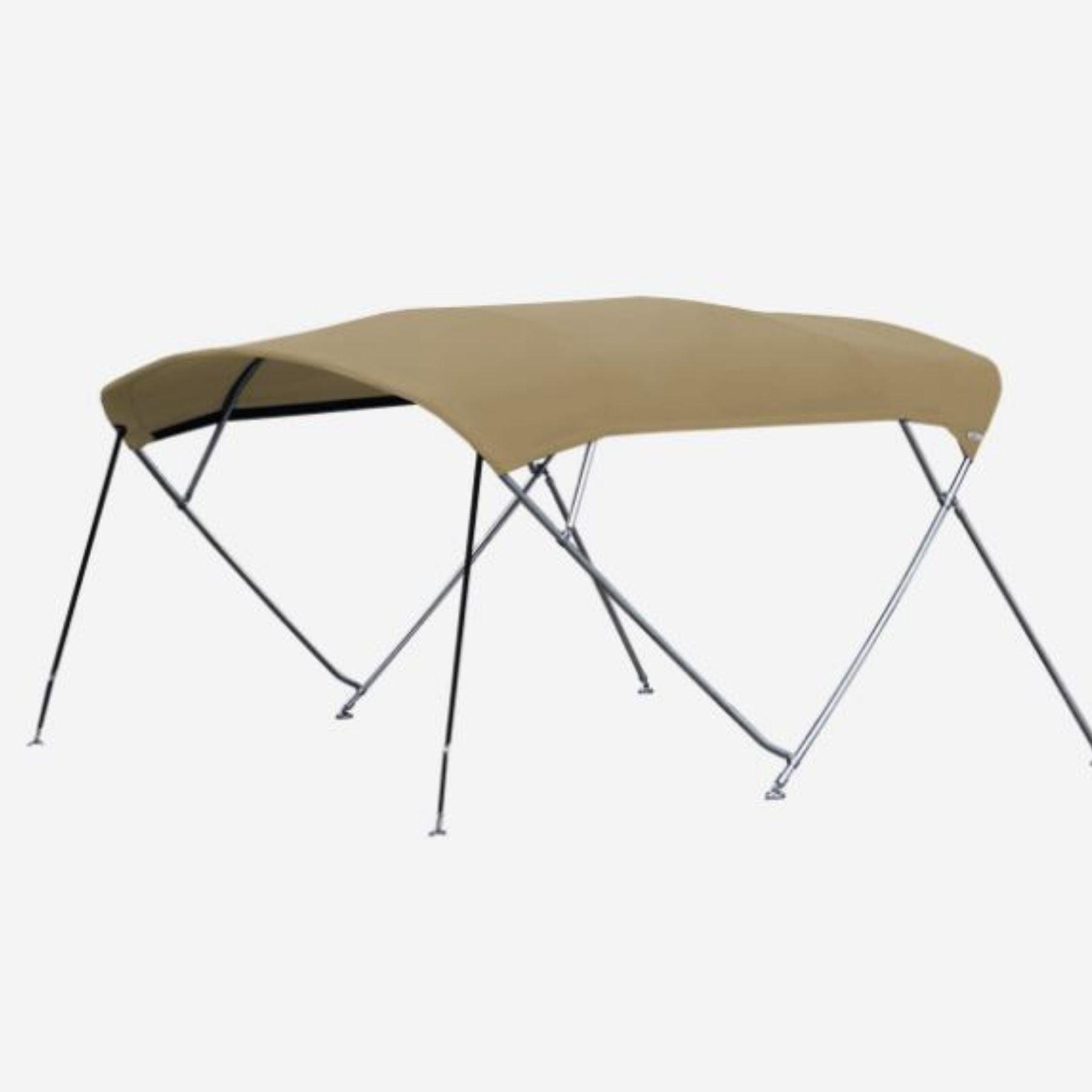 Ocean South Large Cruiser 4 Bow Bimini Top - Heavy Duty Stainless Steel Frame, UV Resistant Canopy for Boats & Yachts - Perfect for Fishing, Cruising & Water Sports Protection