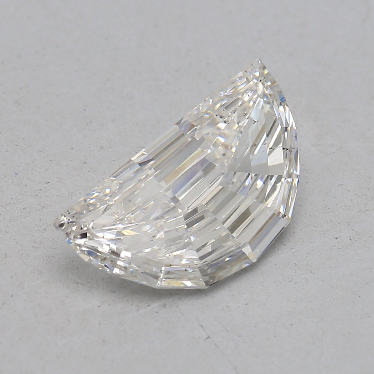 0.38 Carat G Color SI1 Clarity Half Moon Diamond - Perfect for Engagement Rings & Anniversary Jewelry Gifts