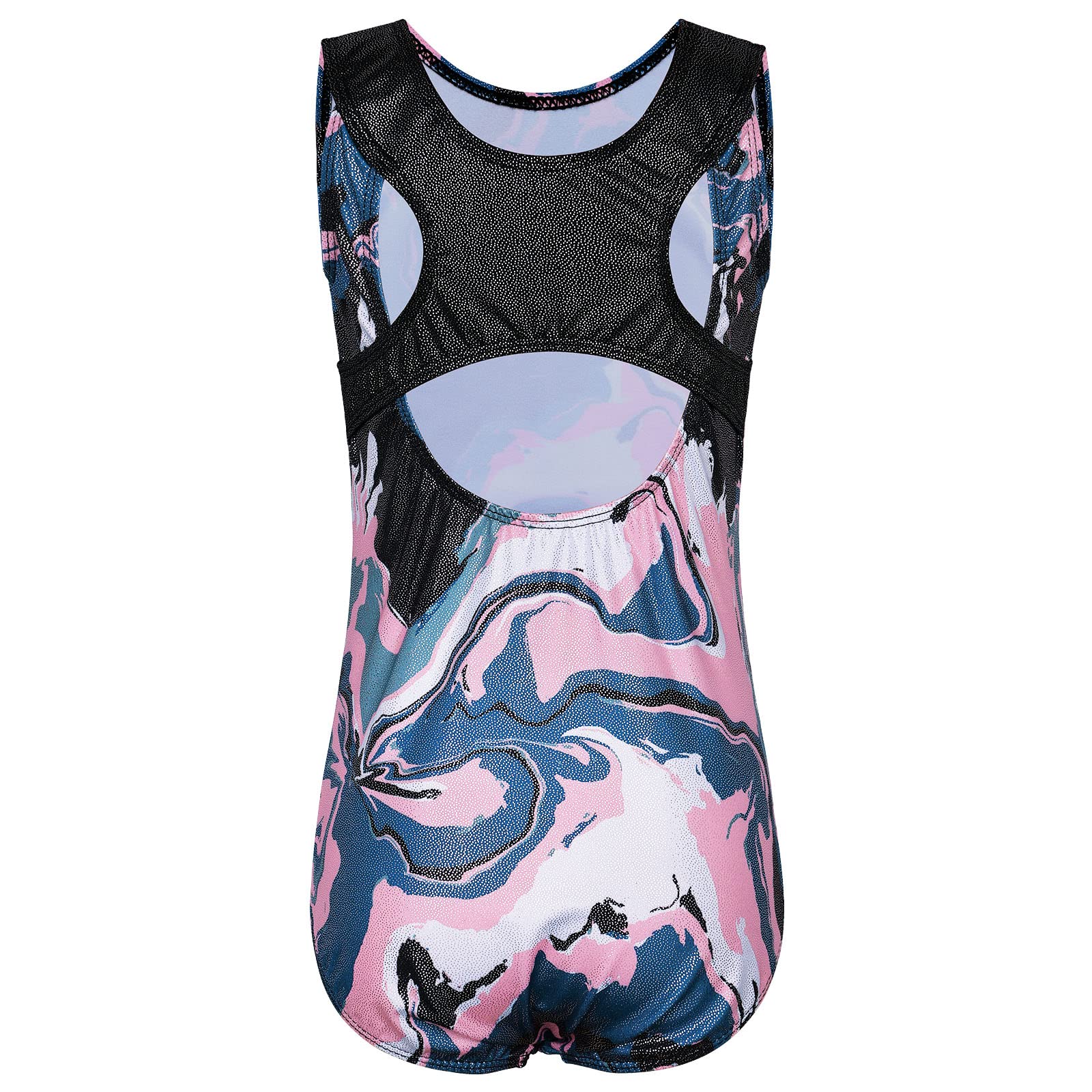 XFGIRLS Girls Gymnastics Leotard with Sparkles - One Piece Ballet Dance Leotard for Kids - Stretchy Activewear for Gymnastics, Dance Practice & Competition