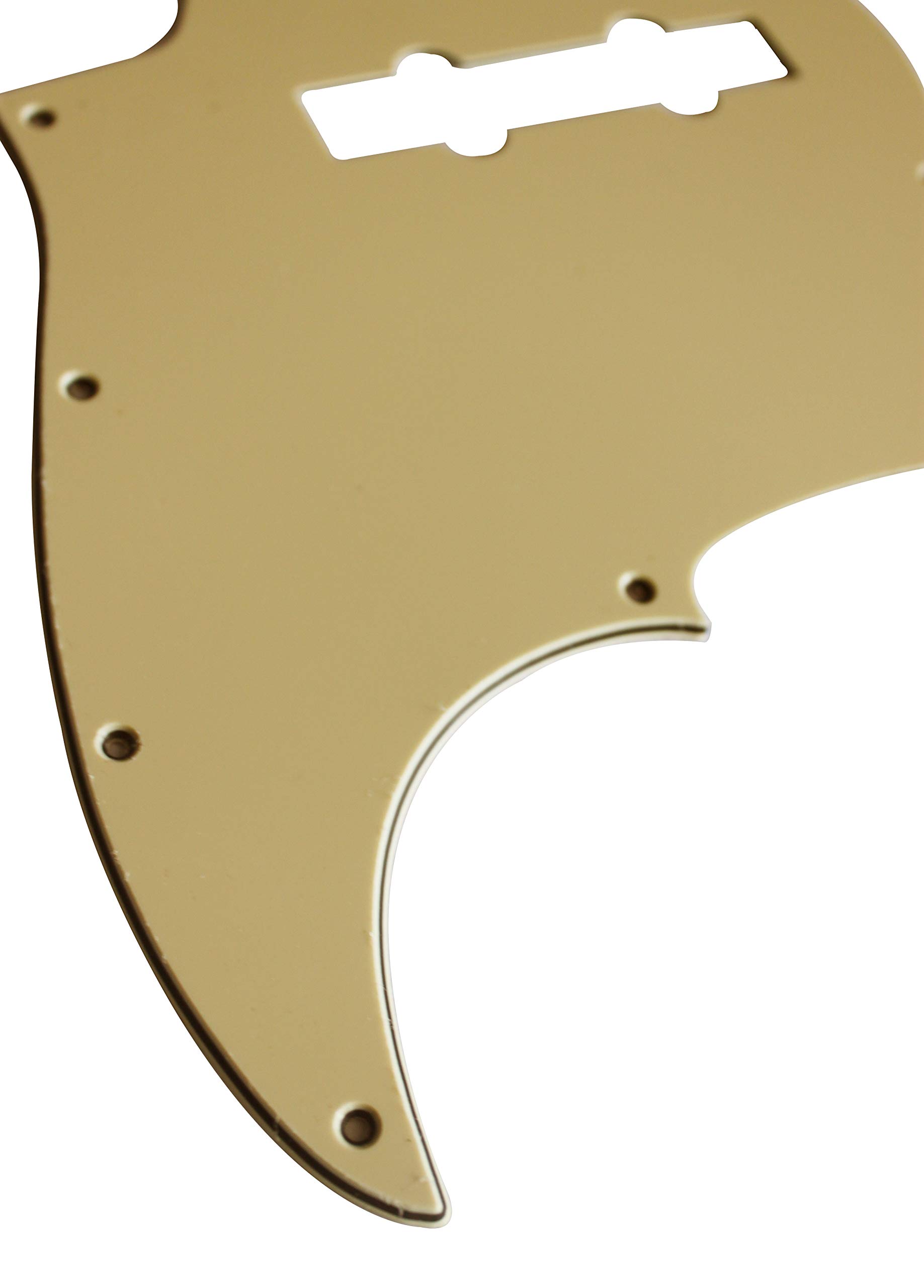 Fender Jazz Bass Guitar 5-String Pickguard - 3-Ply Vintage Yellow Replacement Part for Enhanced Sound & Style | Perfect for Upgrades & Repairs