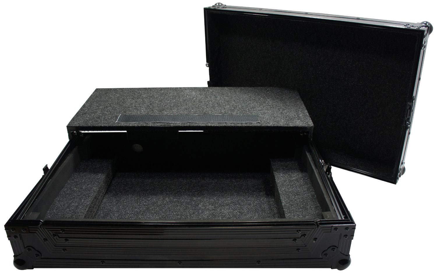 Harmony Audio HCDDJSXLTBK Flight Glide Laptop Stand DJ Case for Pioneer DDJ-SX2 - Portable DJ Equipment for Live Performances & Studio Mixing