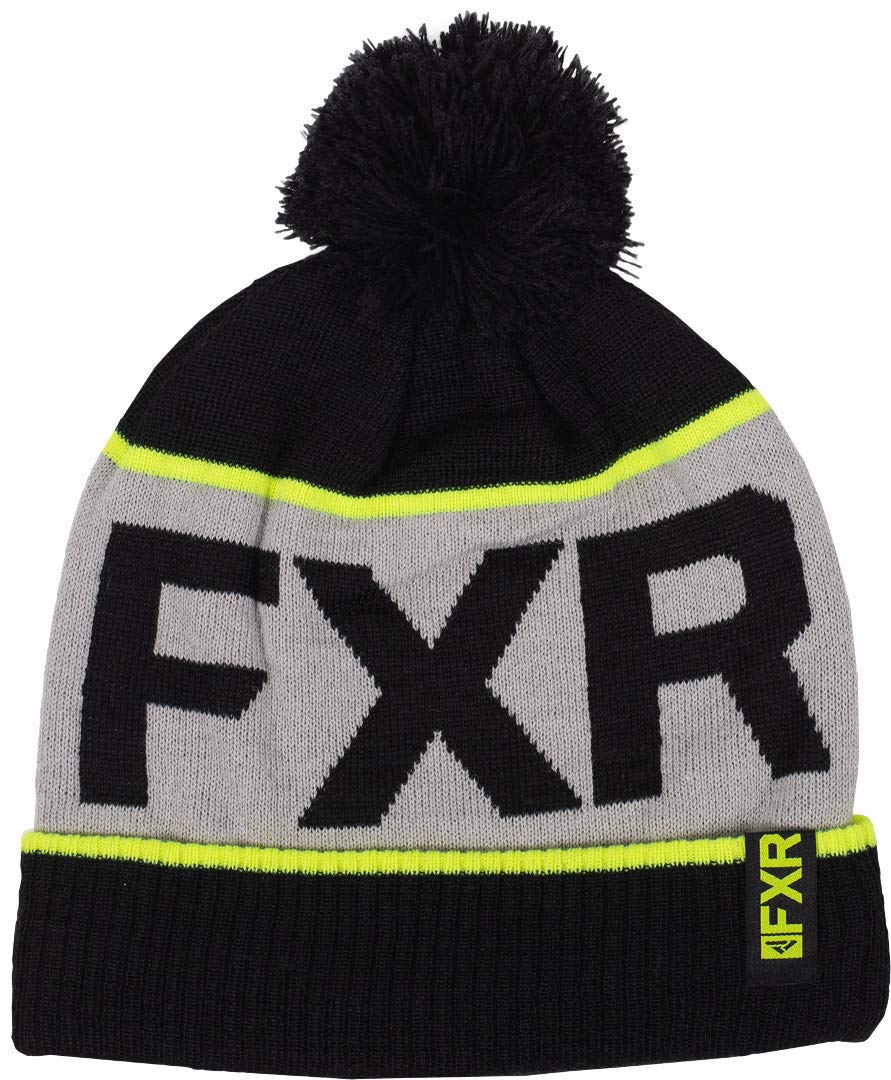 FXR Wool Excursion Beanie - Winter Warm Knit Hat for Men & Women (Black/High Visibility) - Perfect for Skiing, Snowboarding & Outdoor Winter Activities