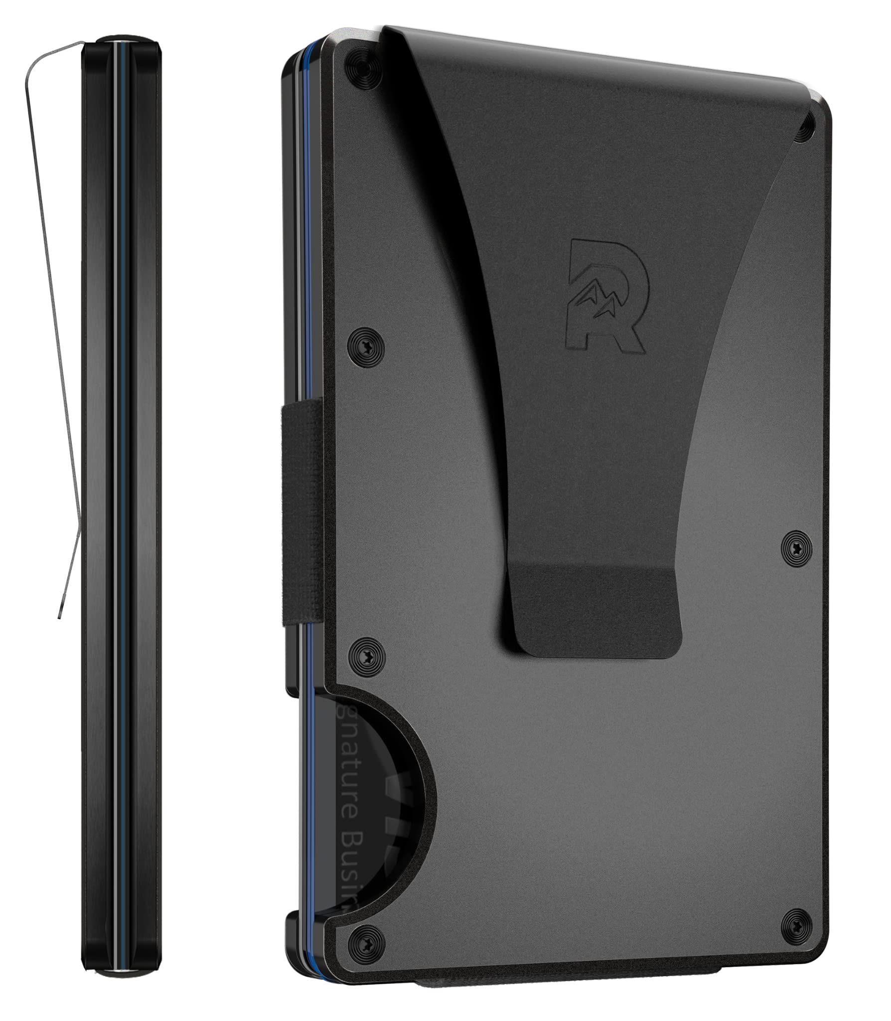 Ridge Wallets for Men - Slim Minimalist RFID Blocking Front Pocket Wallet & Card Holder (Gunmetal Titanium) - Perfect for Travel, Business & Everyday Carry