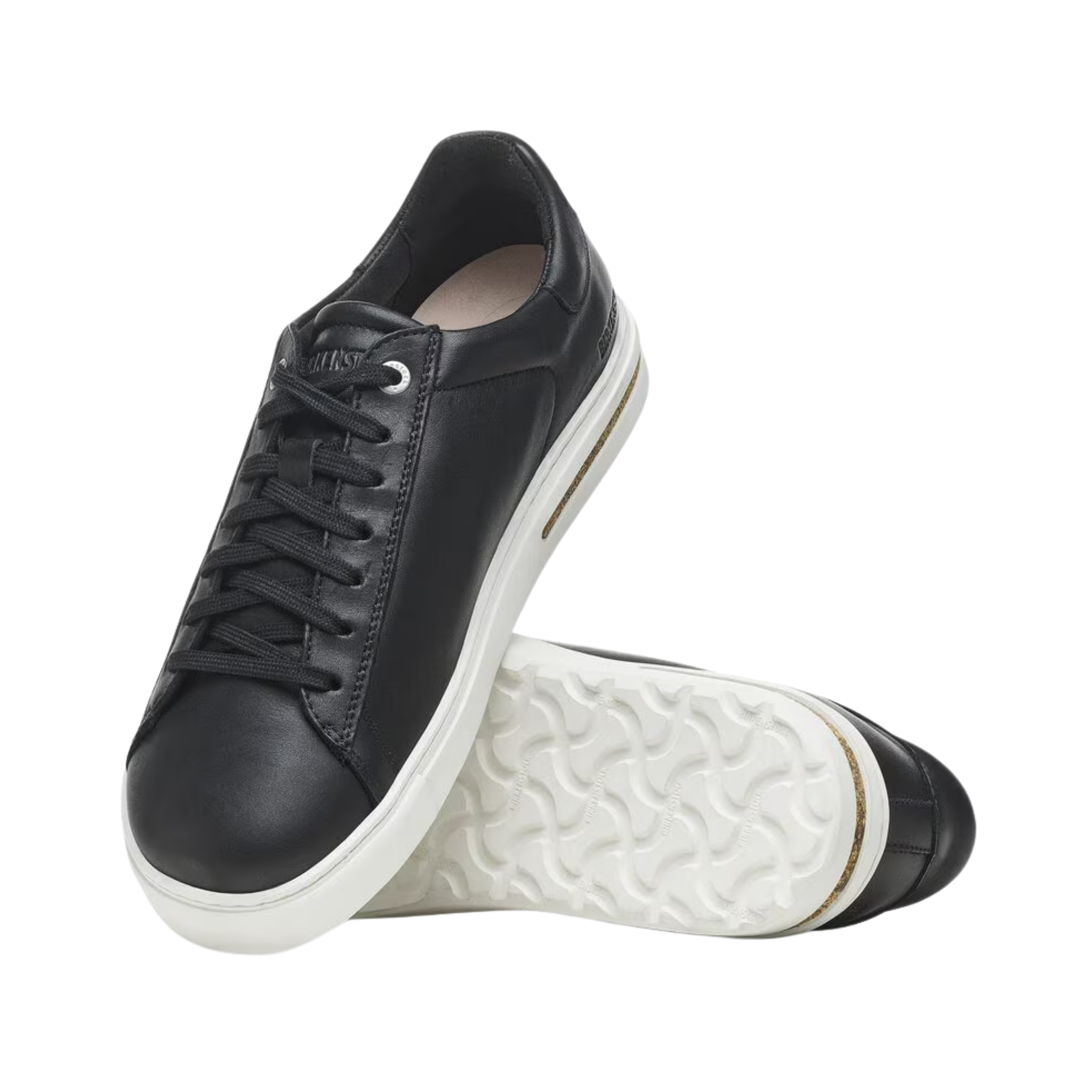 Women's Black Leather Bend Low Shoes - Comfortable & Stylish for Casual Wear, Work & Everyday Outfits
