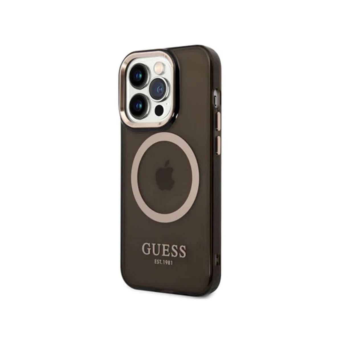 GUESS iPhone 14 Pro Case - Premium Protective Ring Edition Cover for Women & Men | Slim Shockproof Phone Case with Grip Ring Stand for Work, Travel & Daily Use