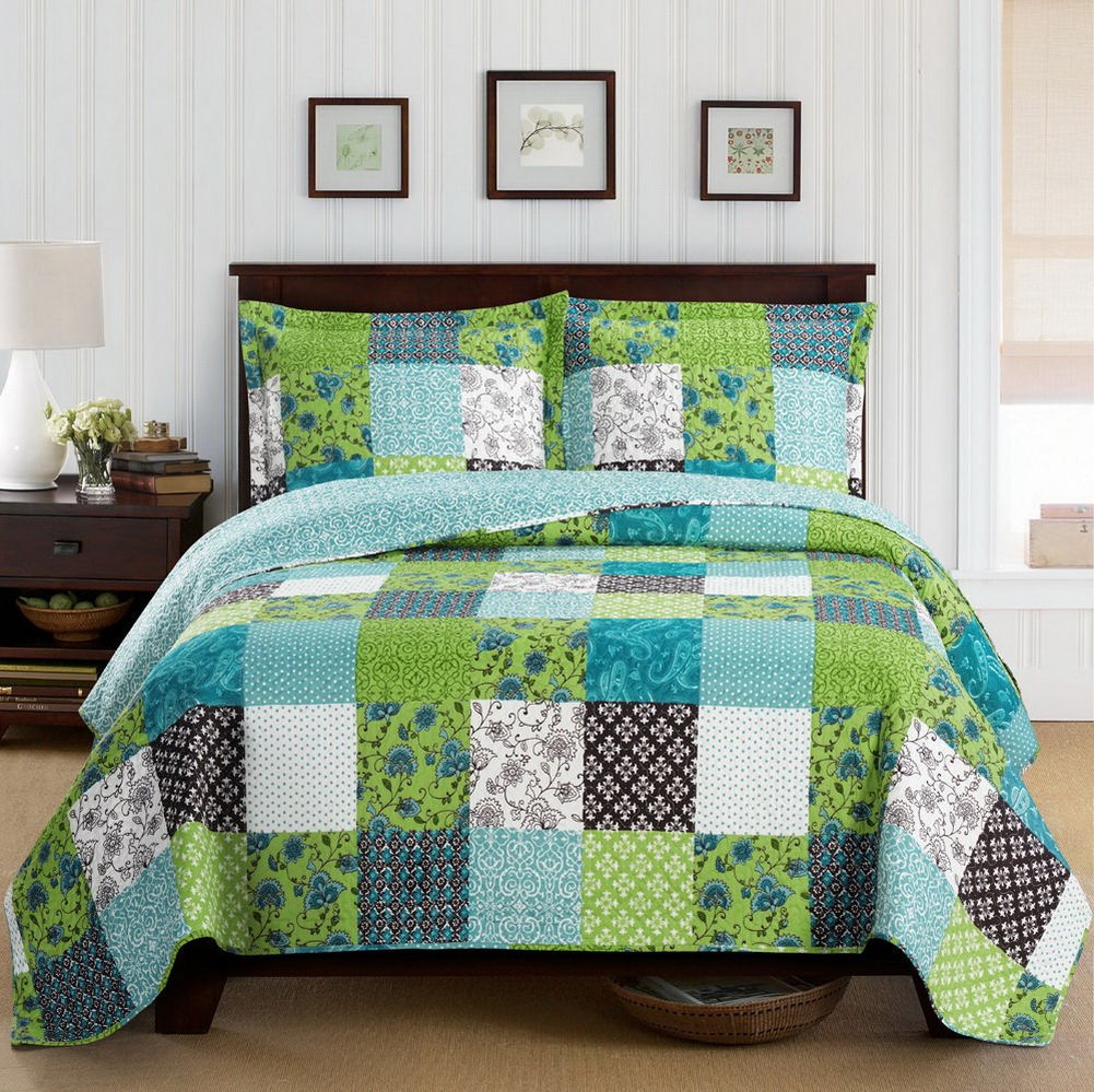 Blancho Rebekah Oversized Coverlet Set - Twin Size Bedspread, Lightweight Quilted Bedding for Comfort & Style - Perfect for Guest Rooms, Dorms & Cozy Bedrooms