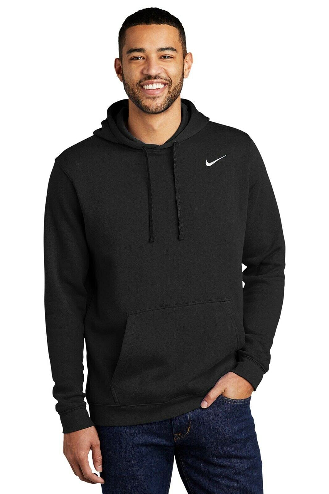 Nike Men's Club Fleece Pullover Hoodie - Soft & Warm Hooded Sweatshirt for Casual Wear, Gym & Outdoor Activities