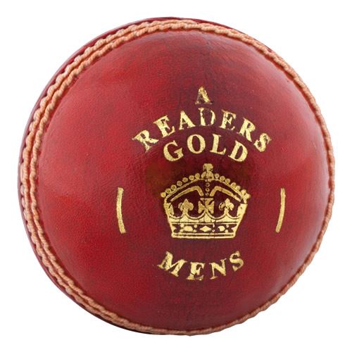 Premium Cricket Ball for Professional & Recreational Play - Readers Gold High-Performance Leather Cricket Ball for Matches, Practice & Training - Perfect for Outdoor Sports, Backyard Games & Cricket Enthusiasts