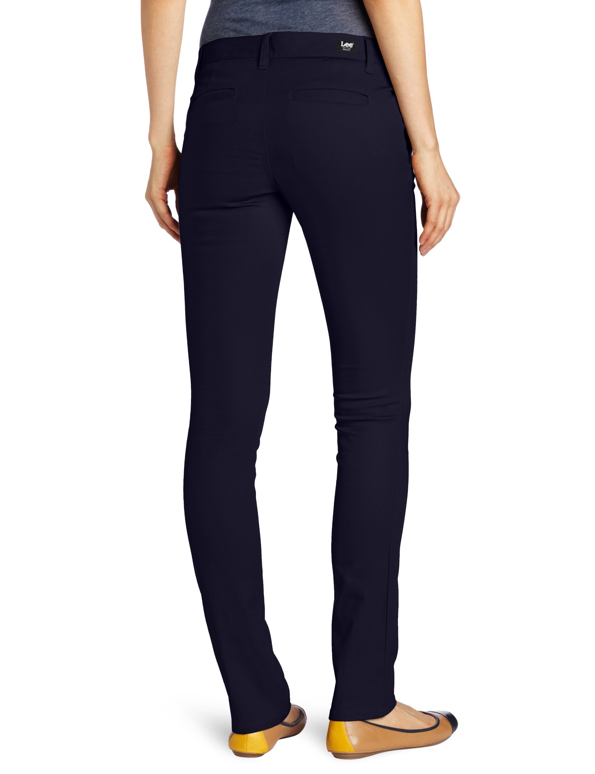 Lee Uniforms Juniors Original Skinny Leg Pants for School & Work - Comfortable Stretch Fit Uniform Trousers for Teen Girls