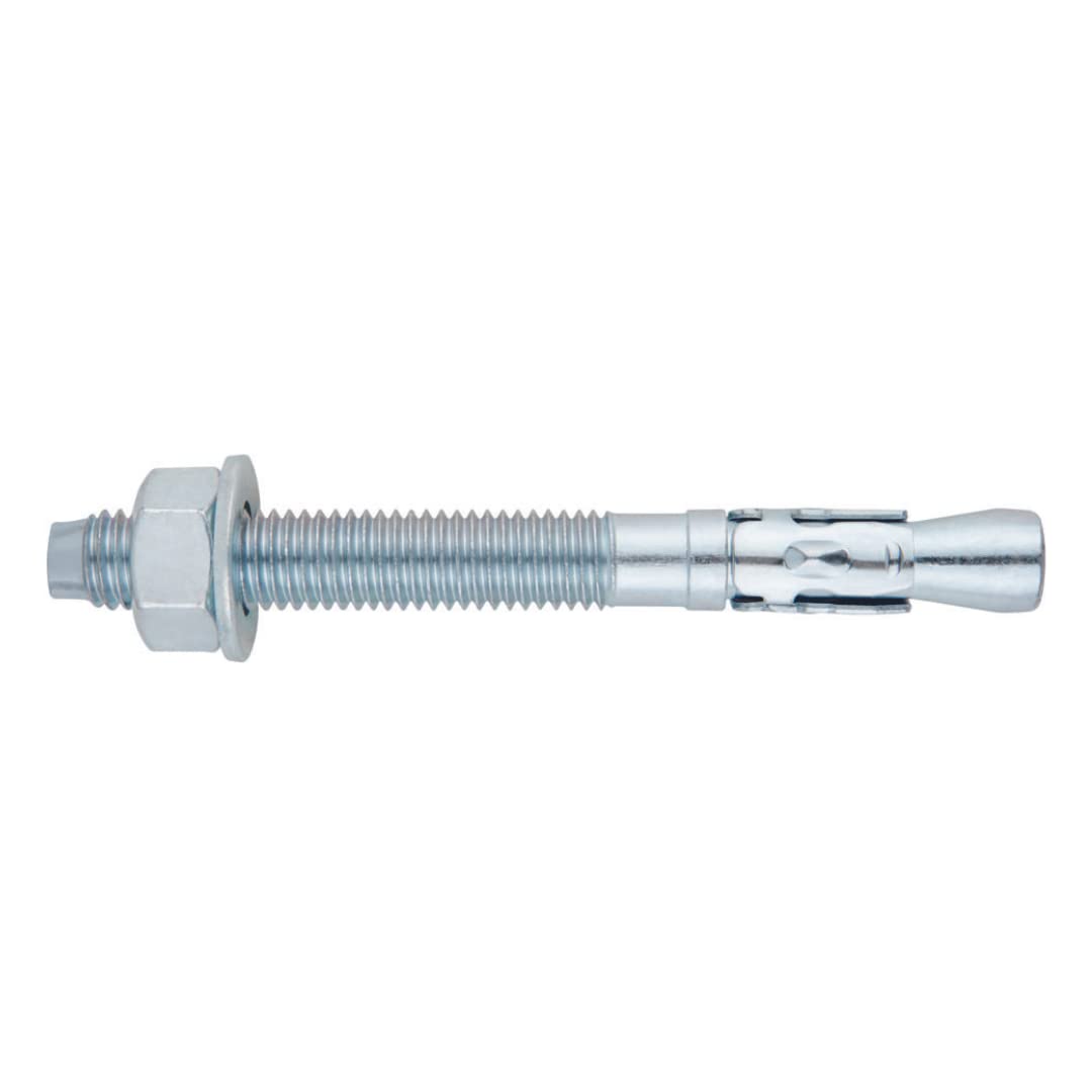 MTA AM06120 High Load Male Fixing Anchors - Zinc Plated (100 Pack) - Heavy Duty Construction Fasteners for Concrete, Brick & Masonry - Ideal for Structural Support & Industrial Applications