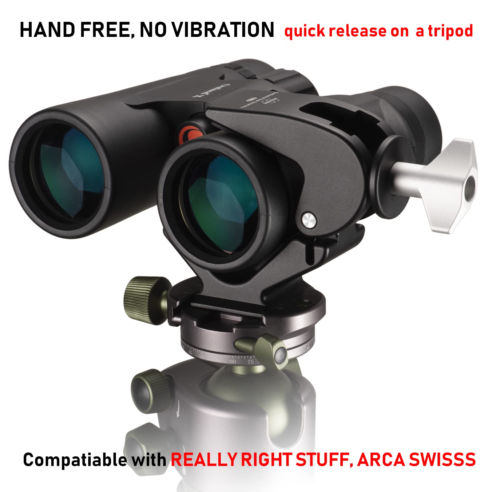 ARCA Quick Release Binocular Tripod Adapter with 1/4