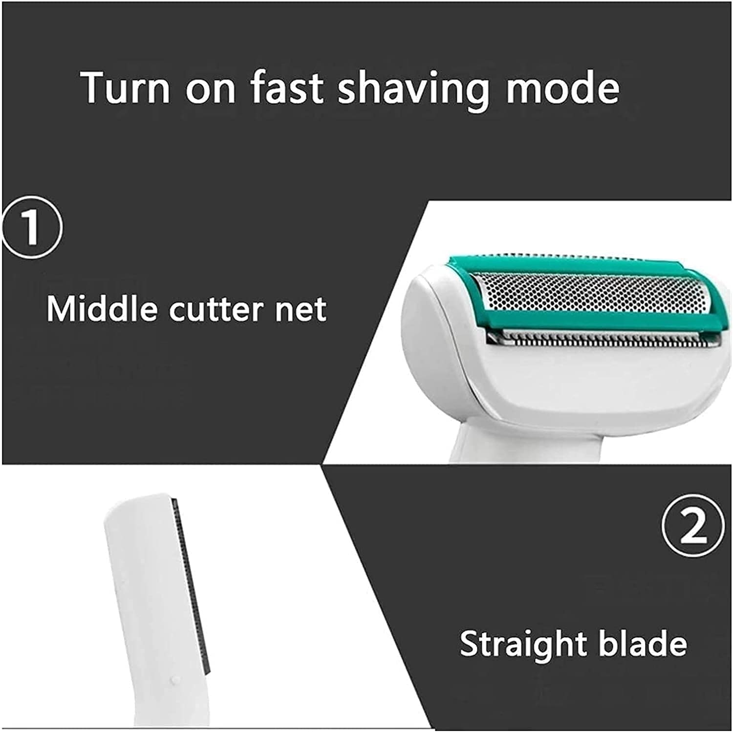 5-in-1 Cordless Women's Shaver & Epilator Kit - Painless Hair Removal for Legs, Underarms & Bikini Area | Rechargeable Wet/Dry Use for Shower & Travel | Smooth Skin at Home or On-The-Go