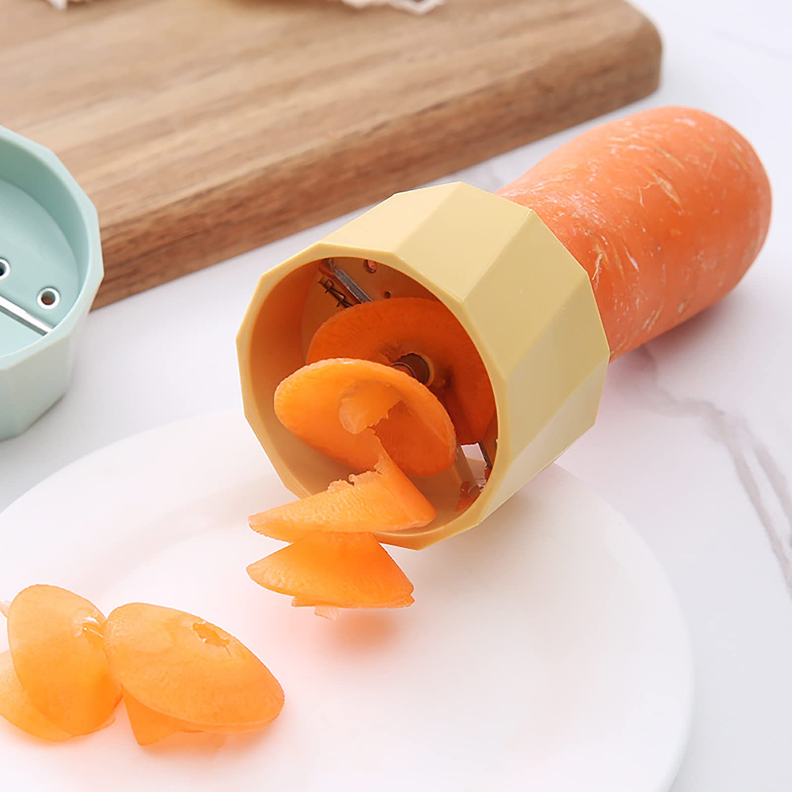Mini Spiralizer for Vegetables - Handheld Zucchini Noodle Maker & Zester - Perfect for Carrots, Radish, Cucumber - Create Healthy Zoodles for Salads, Pasta & Meal Prep
