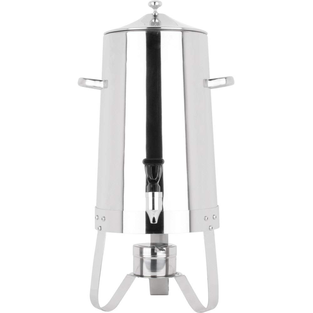 16 Quart (4 Gallon / 15L) Stainless Steel Coffee Urn with Insulated Chafer - 64 Cup Commercial Hot Beverage Dispenser for Coffee, Tea & Hot Water - Perfect for Catering, Events & Restaurants