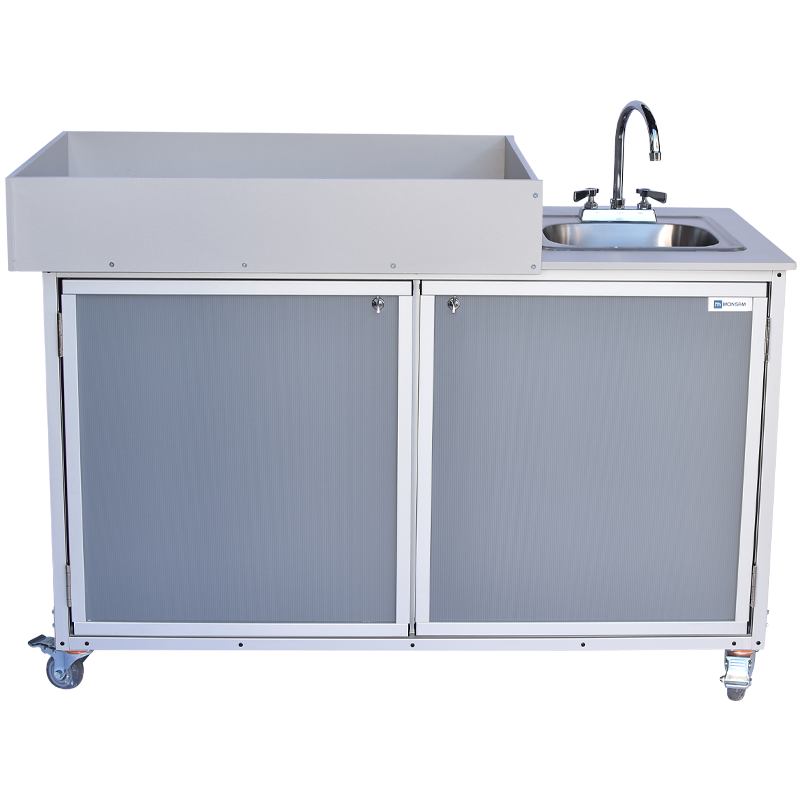 Monsam PSE 2010 Baby Diaper Changing Station with Built-in Portable Sink - 31 Inch Height for Daycare, Nursery & Public Restrooms | Commercial Baby Care Solution