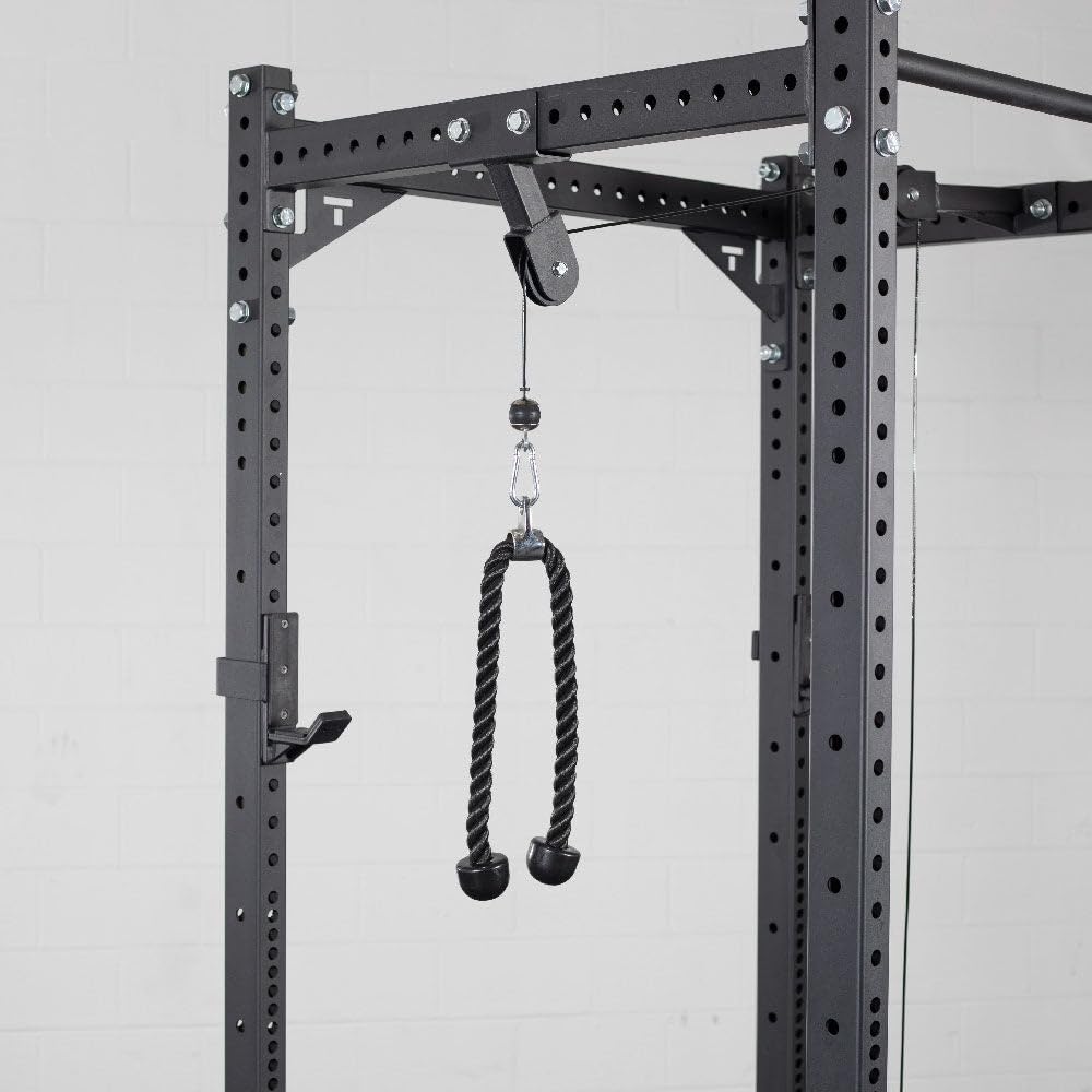 Titan Fitness T-3 Series Rack-Mounted Pulley System - Heavy Duty Home Gym Equipment for Strength Training & Cable Exercises | Perfect for CrossFit, Weightlifting & Functional Fitness Workouts