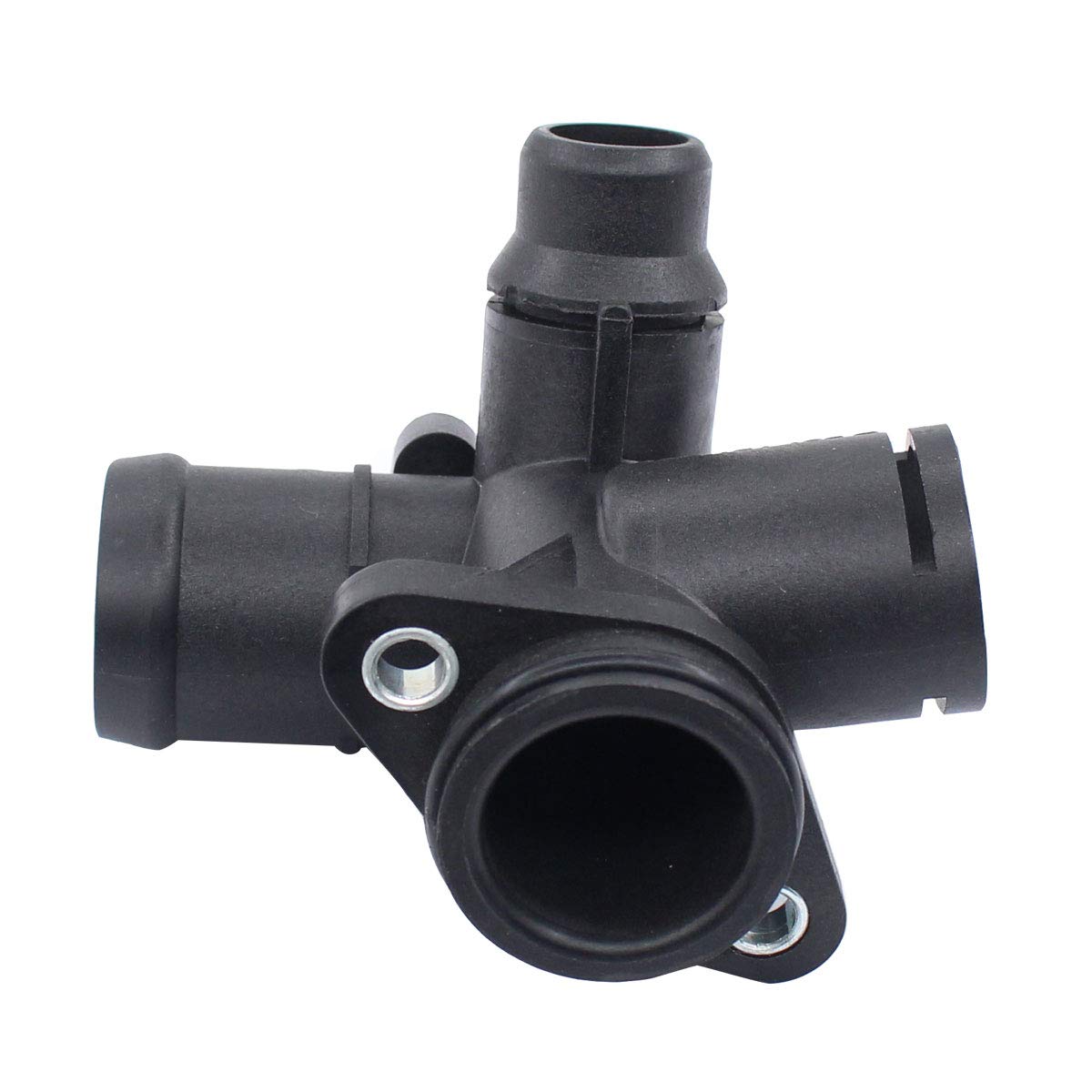 Audi A4 A4 Quattro 2005-2009 Engine Coolant Hose Flange Thermostat Housing Replacement Part - Durable Aluminum Alloy Fit for 2.0T FSI Engine (Perfect for Cooling System Repair & Maintenance)