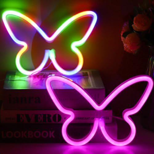 Butterfly-2pcs-pink+color