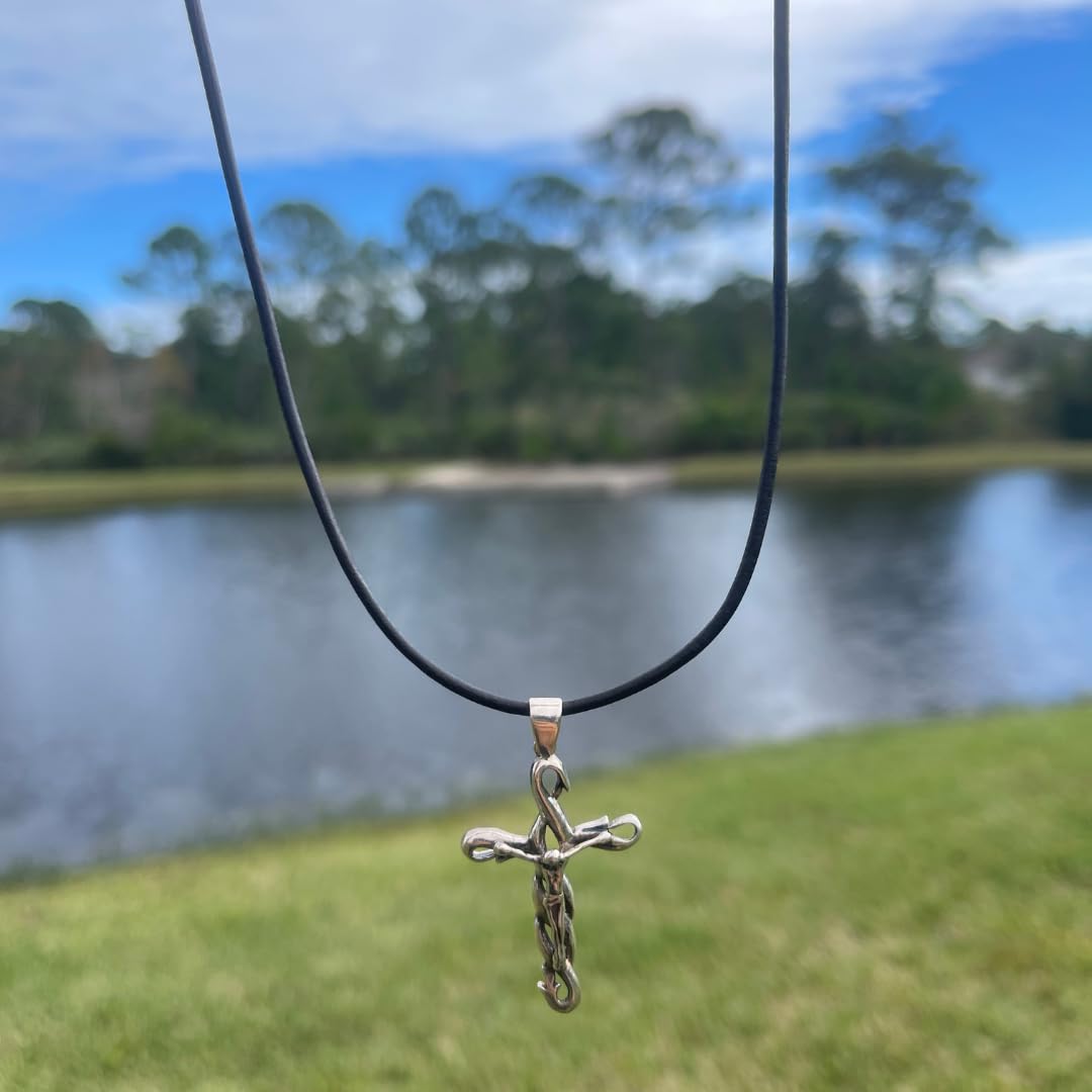 925 Sterling Silver Crucifix Necklace for Men & Women - Religious Christian Jewelry, Catholic Faith Cross Pendant, God's Love Gift for Husband/Boyfriend/Best Friend - Perfect for Baptism, Confirmation, Wedding & Daily Wear