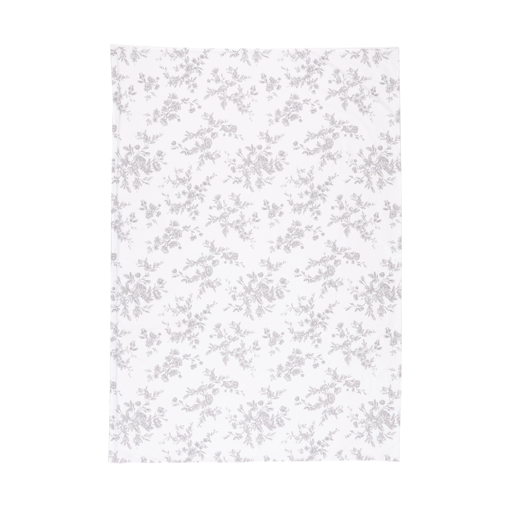 Classic Floral Duvet Cover Set Double Size Grey - Soft & Breathable Bedding for Cozy Bedroom Decor