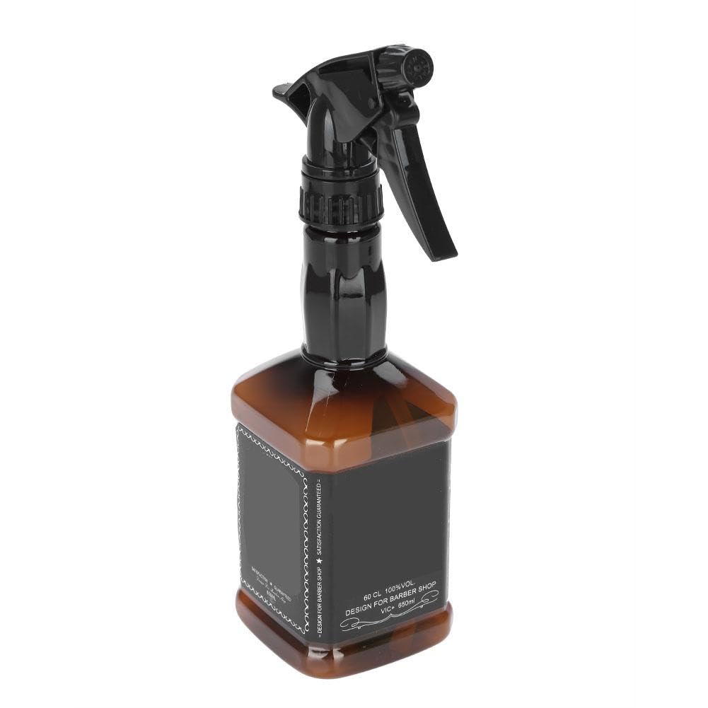 **650ml Refillable Hair Spray Bottle for Salon & Barber - Professional Hairdressing Water Sprayer Tool (Brown) - Perfect for Styling, Conditioning & Hydrating Hair**