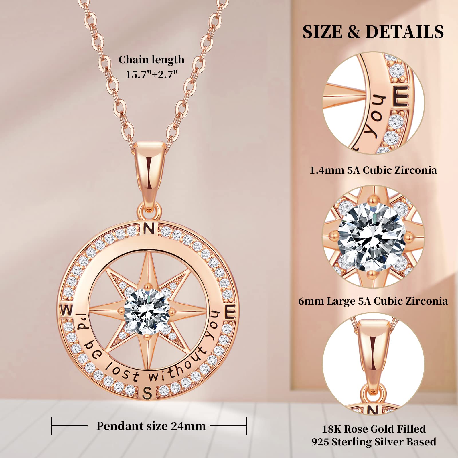 Elegant Women's Necklace - Perfect Anniversary & Birthday Gift for Wife, Girlfriend, Mom | Ideal for Valentine's Day, Wedding, Party & Special Occasions