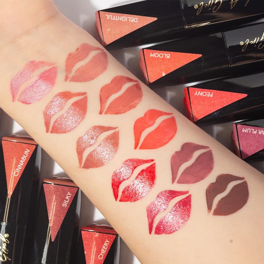 L.A. Girl Lip Attraction Matte Lipstick - Cherry Red Long Lasting Lip Color for Women | Perfect for Date Night, Parties & Everyday Wear