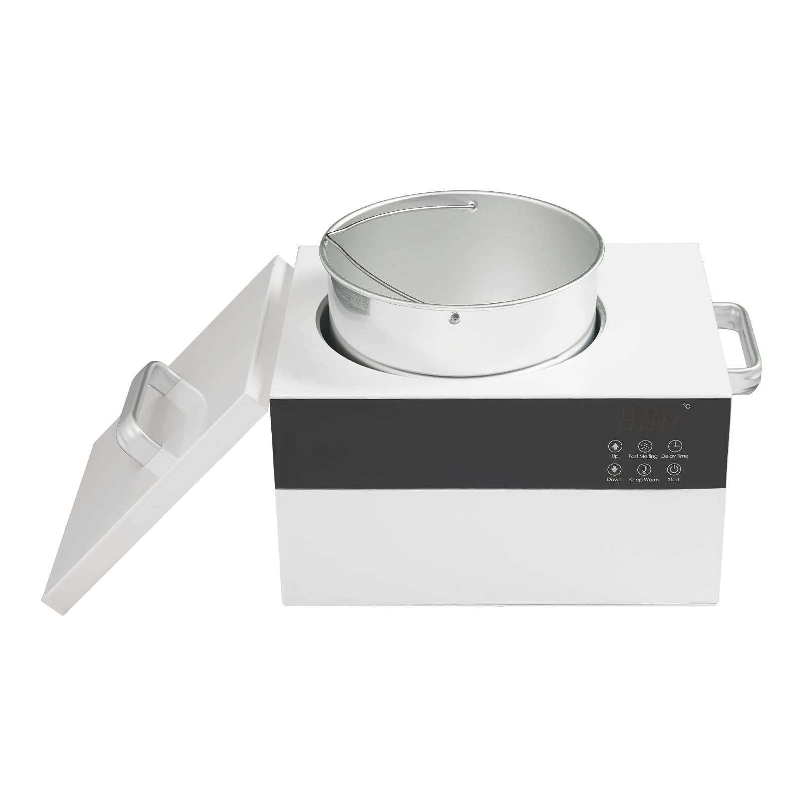 Professional Hair Removal Wax Warmer with Digital Temperature Control (86-275°F) - 5 Minute Quick Melt Wax Pot for Salon & Spa Use - Perfect for Bikini, Legs, Face & Body Hair Removal at Home or Professional Settings
