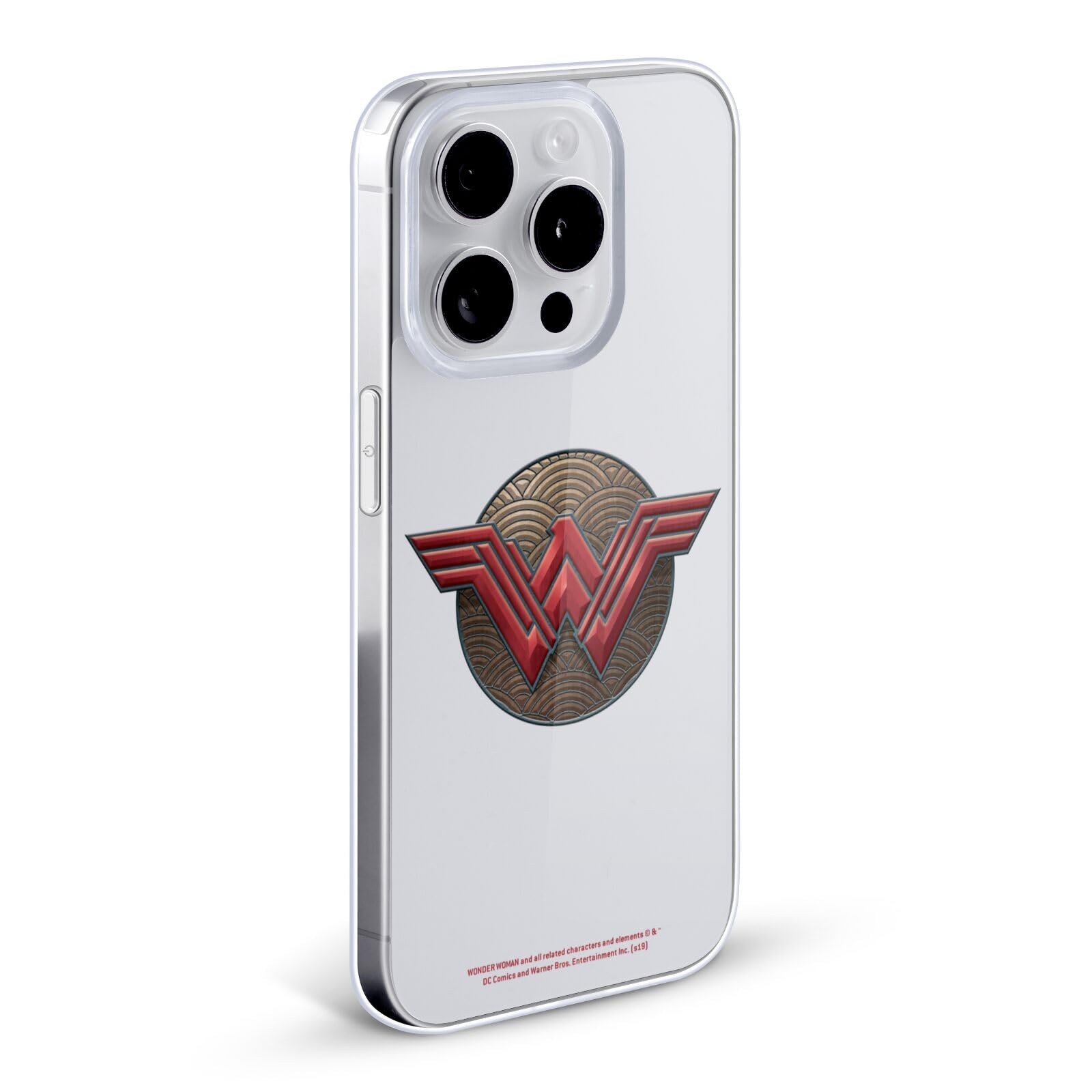 Officially Licensed Wonder Woman Movie Waves Logos Soft Gel Case for Apple iPhone XR - Durable Protection & Stylish Design for Superhero Fans | Perfect for Daily Use, Cosplay & Comic Con Events