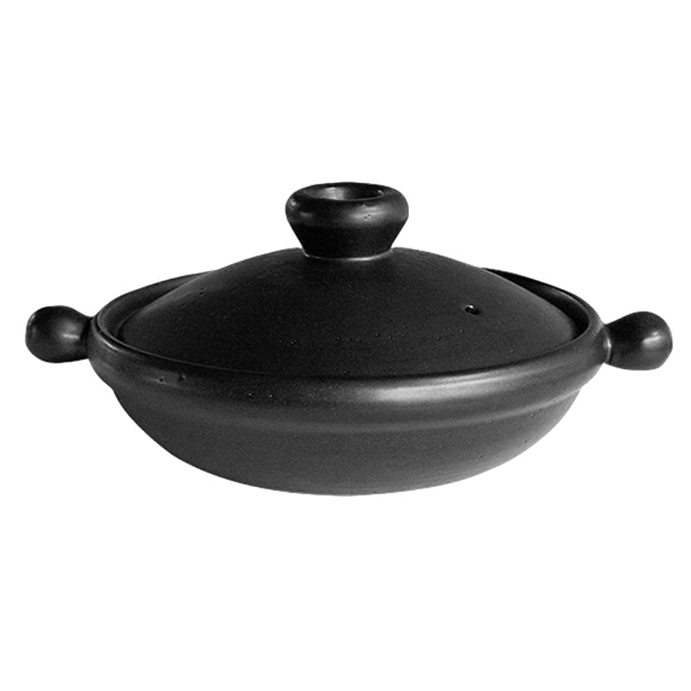 Premium 1.7L Ceramic Casserole Pot - Clay Stew Pot for Open Fire Cooking, Simmering Soups & Porridge | Earthenware Dutch Oven with Round Handle | Perfect for Camping, Stovetop & Slow Cooking
