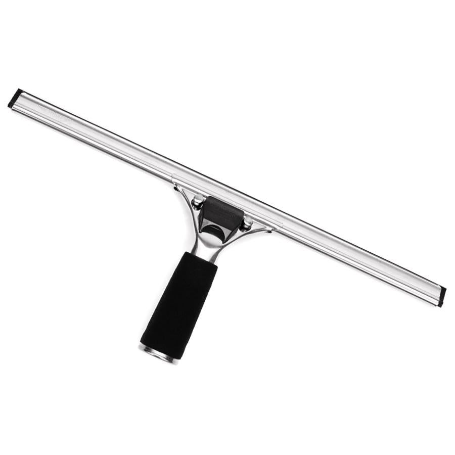 Ettore Quick Release Stainless Steel Squeegee with Rubber Blade - Professional Window Cleaning Tool for Home, Car, and Commercial Use