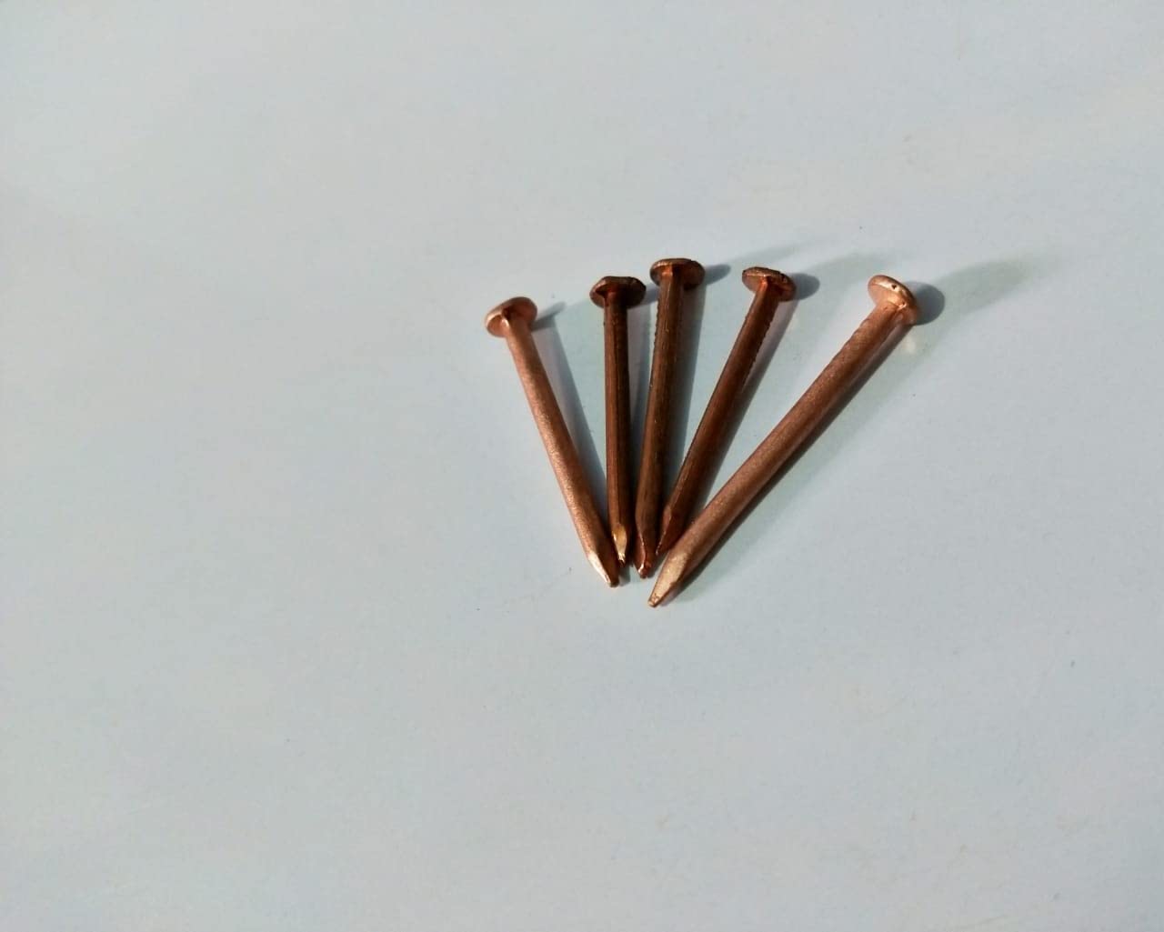 5-Pack Copper Nails for Home Protection & Positive Energy | Vastu, Tantra Mantra Spiritual Decor | Office & Home Blessing Rituals | NOHA MERCADO | Feng Shui, Meditation & Sacred Space Enhancement