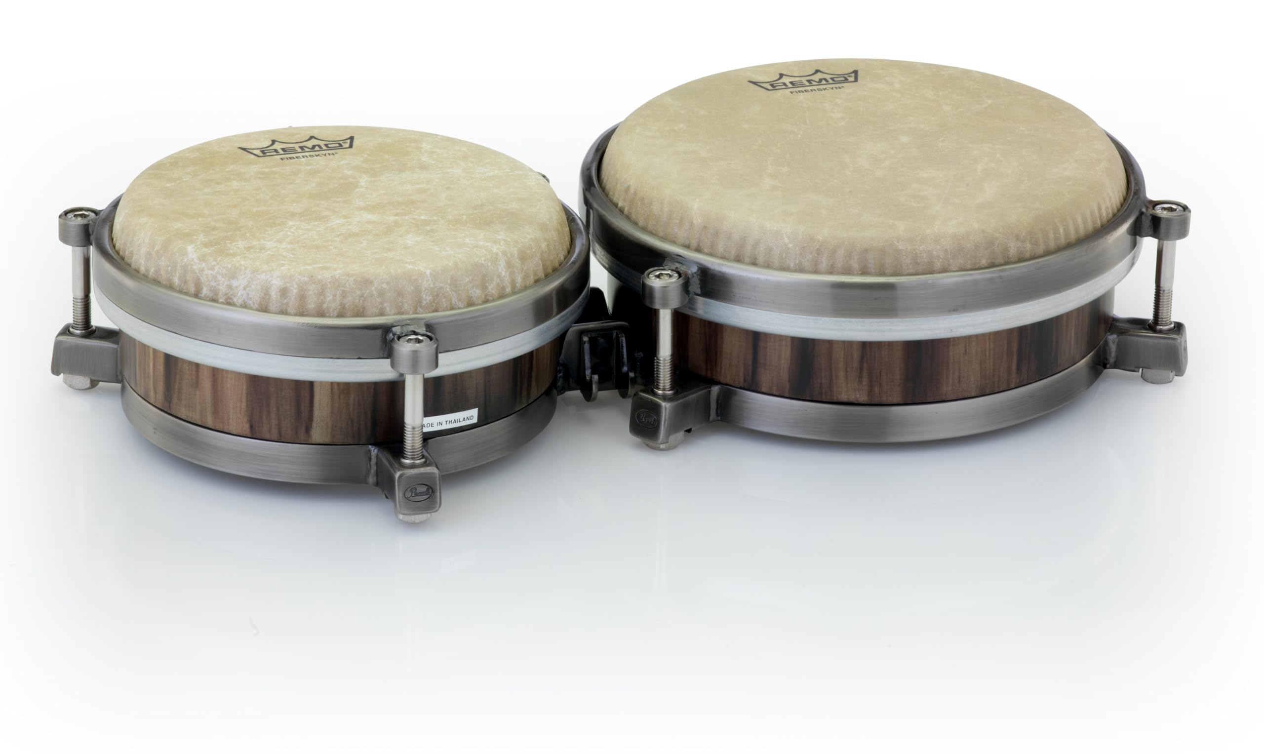 Pearl Travel Bongos Set - Traditional 7 & 8.5 Inch Hand Drums for Musicians | Portable Percussion Instrument for Camping, Beach & Live Performances