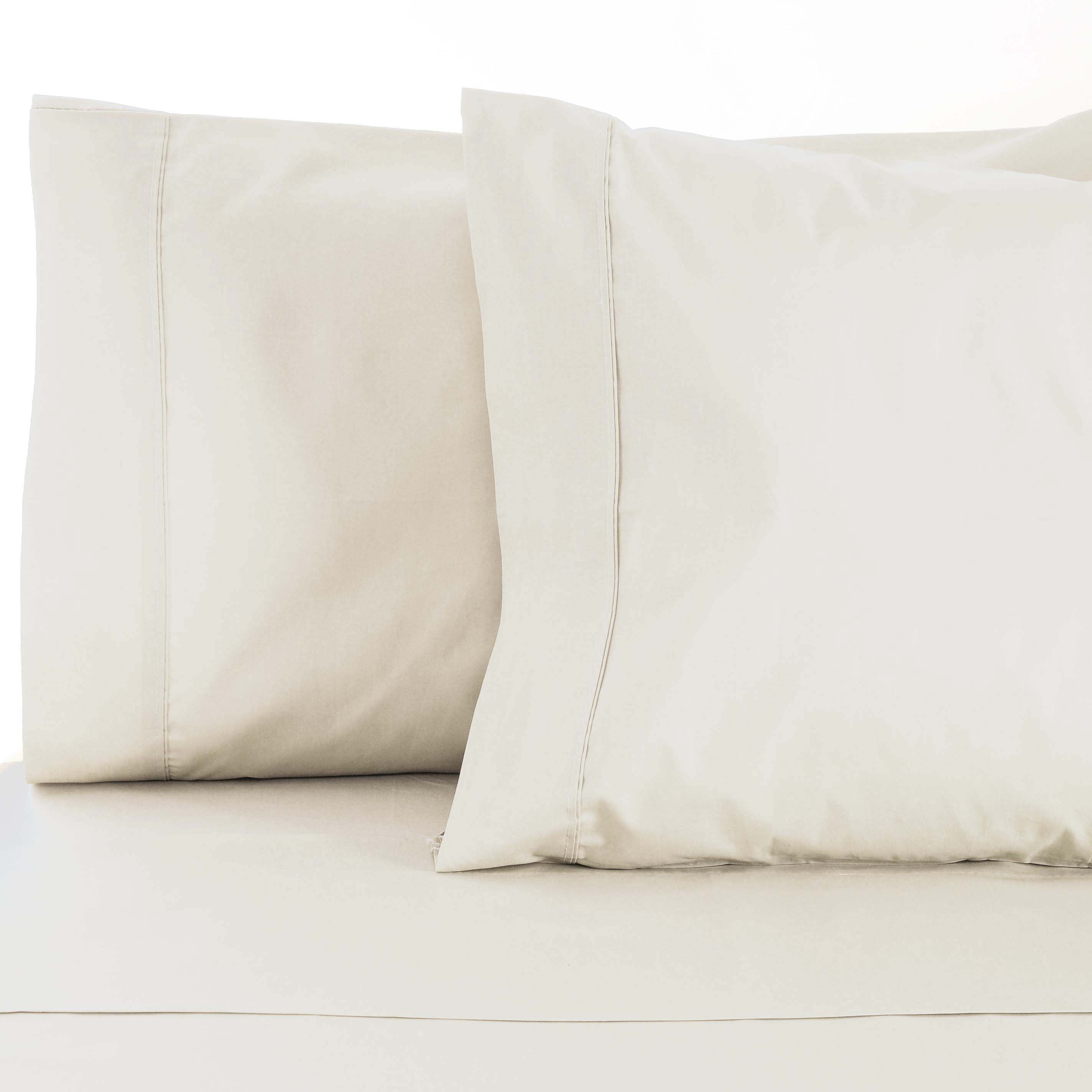 Premium 800 Thread Count Cotton Blend Pillowcases (Set of 2) - Ultra Soft & Breathable Bedding for Side Sleepers, Hotel Luxury Feel - Perfect for Master Bedroom, Guest Room & Travel Accessories